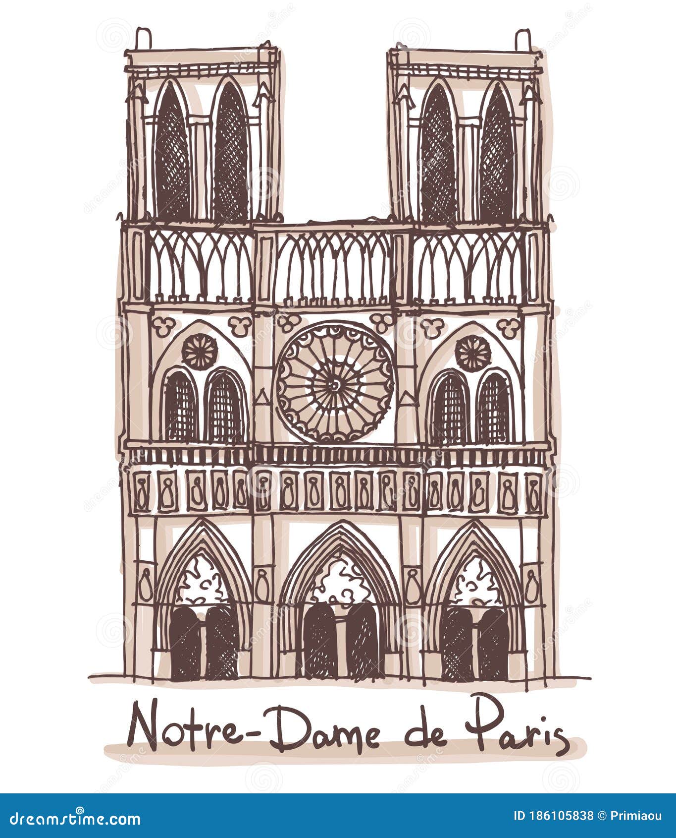 巴黎圣母院建筑抄绘|纯艺术|素描|lgx1804 - 原创作品 - 站酷 (ZCOOL)