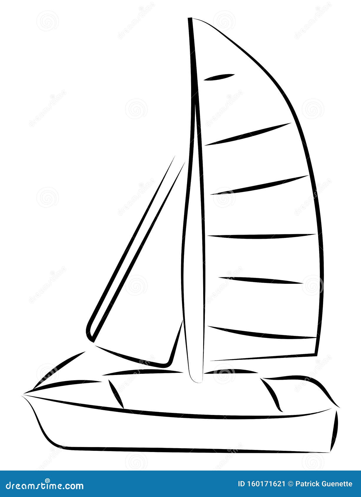 手绘帆船封面设计图片素材免费下载 - 觅知网