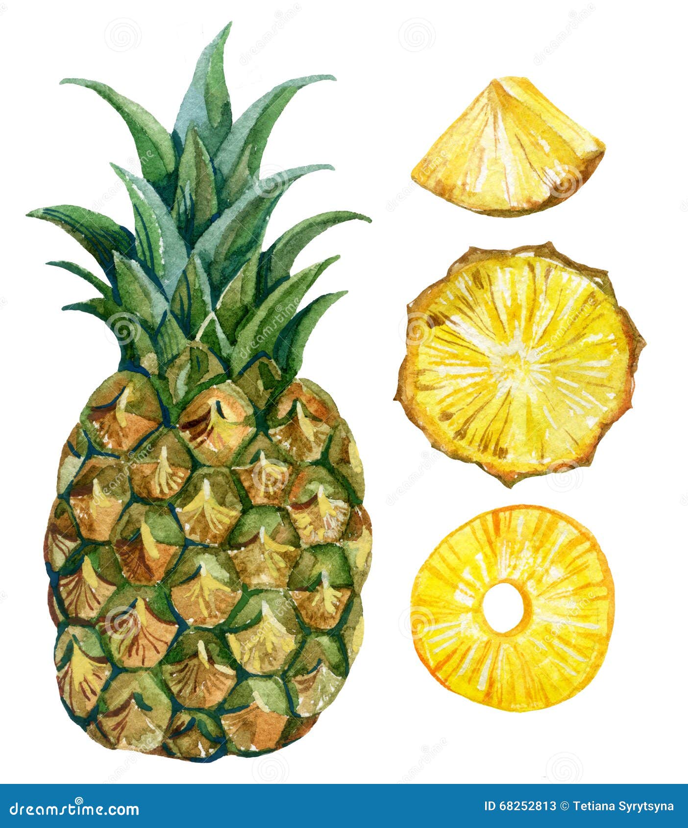 7-9岁儿童画图片 色彩小菠萝怎么画好看💛巧艺网