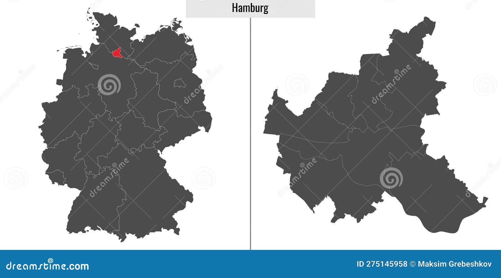 德国汉堡市地图 - 欧洲地图 Europe Map.世界地图- 美景旅游网