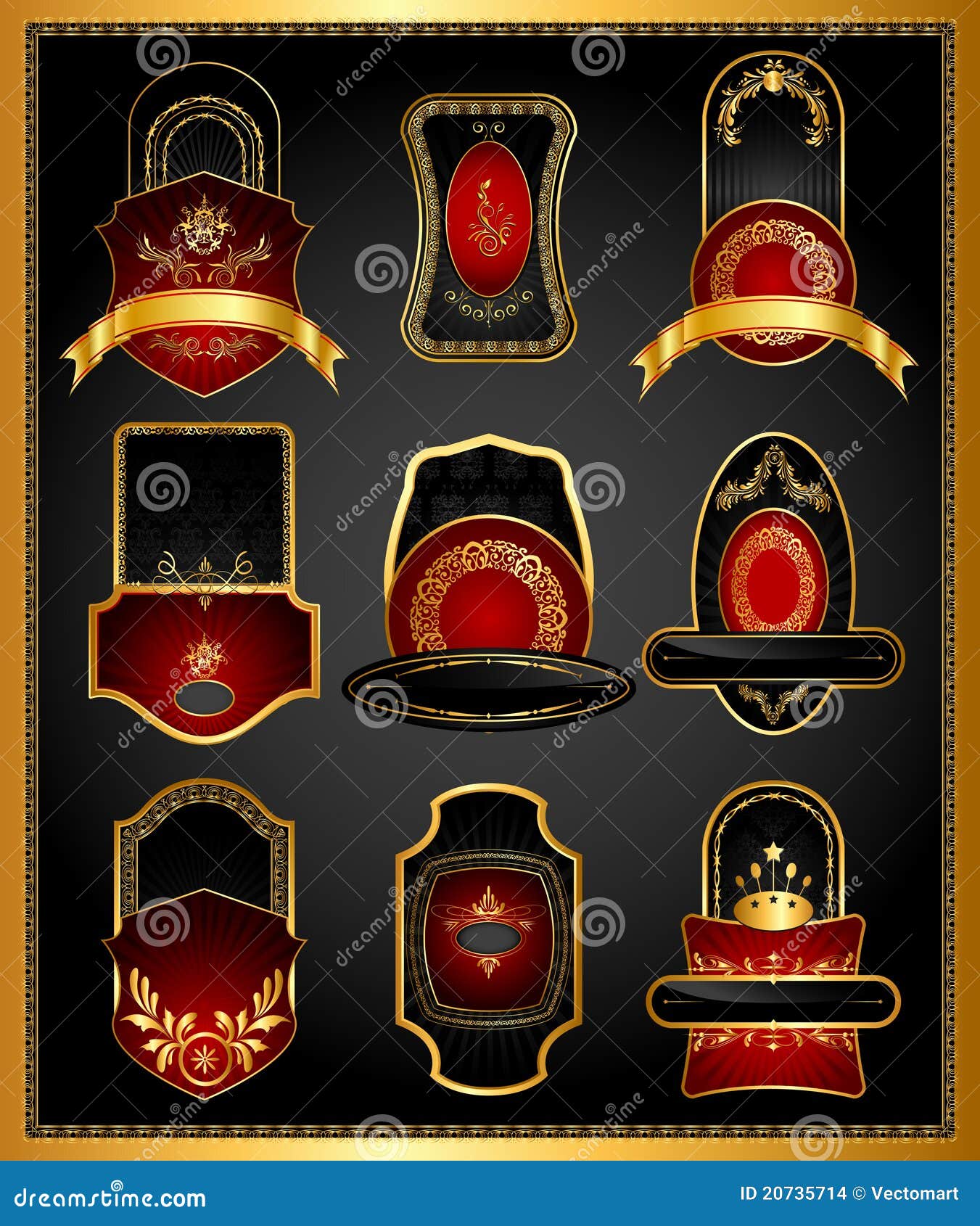 皇家皇冠、徽章、纹章插画图片素材_ID:365412272-Veer图库