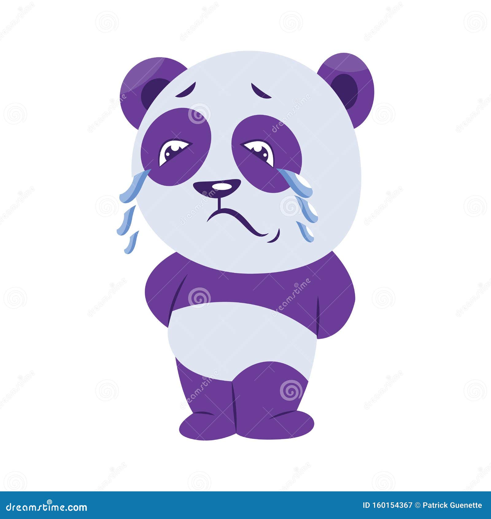 熊猫头委屈的大哭表情包_斗图表情包_U表情包