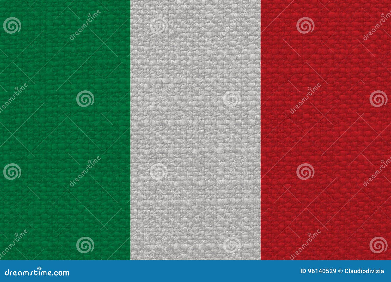 意大利的意大利旗子有织品纹理的