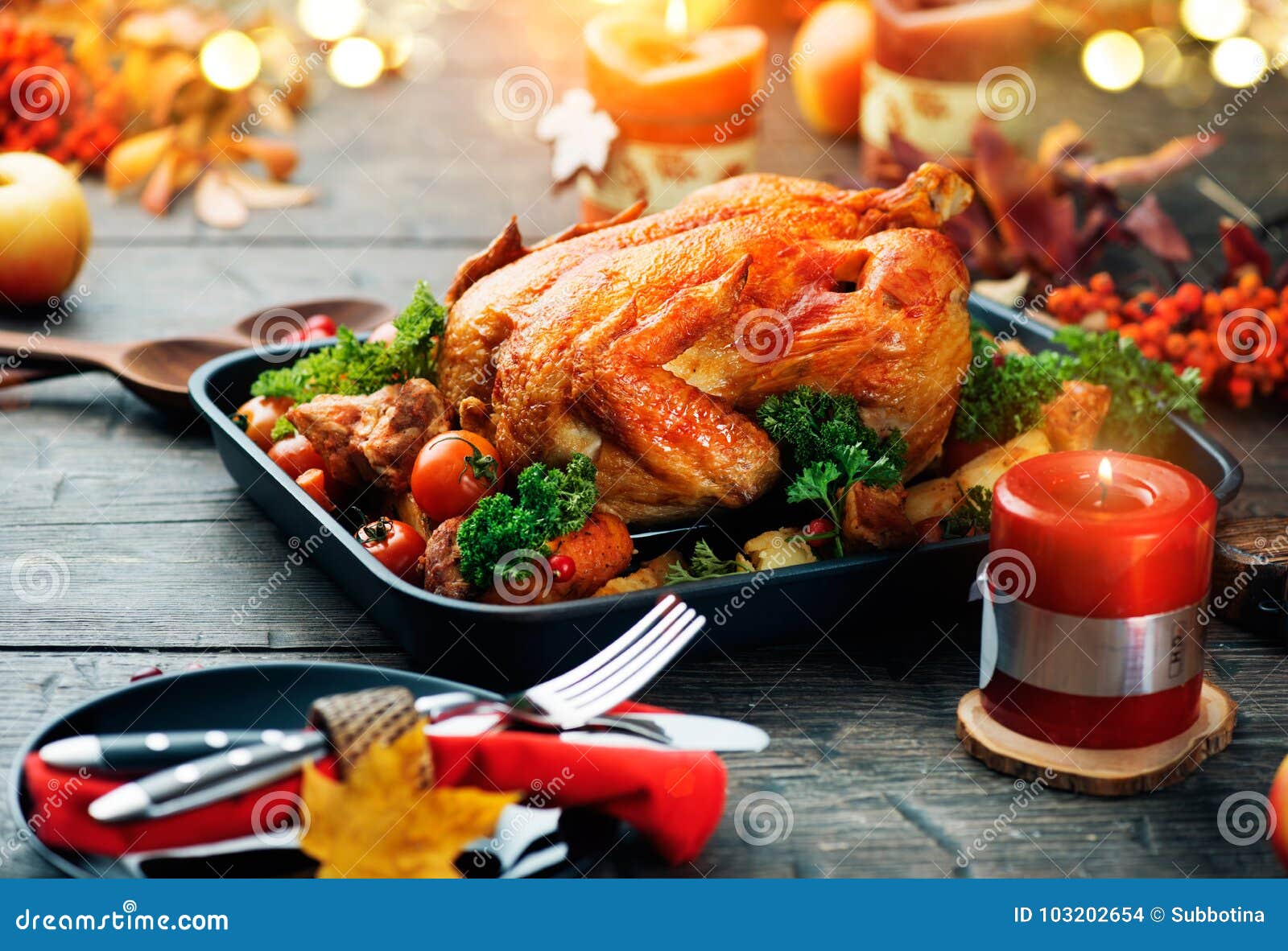 新年西餐烤火鸡高清图片下载-正版图片500745929-摄图网