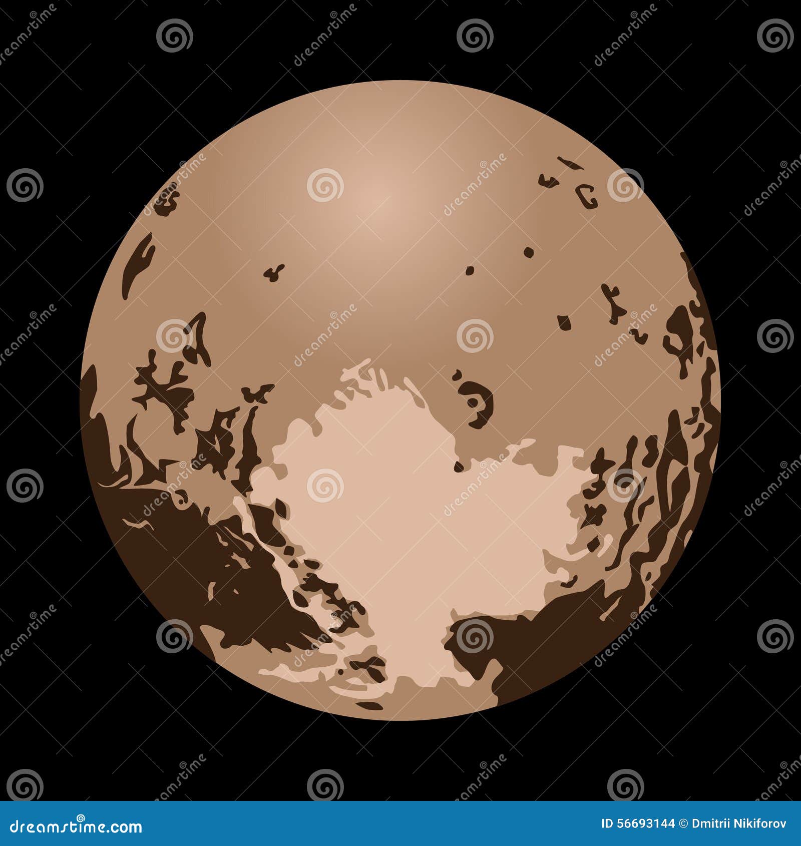Плутон рисунок