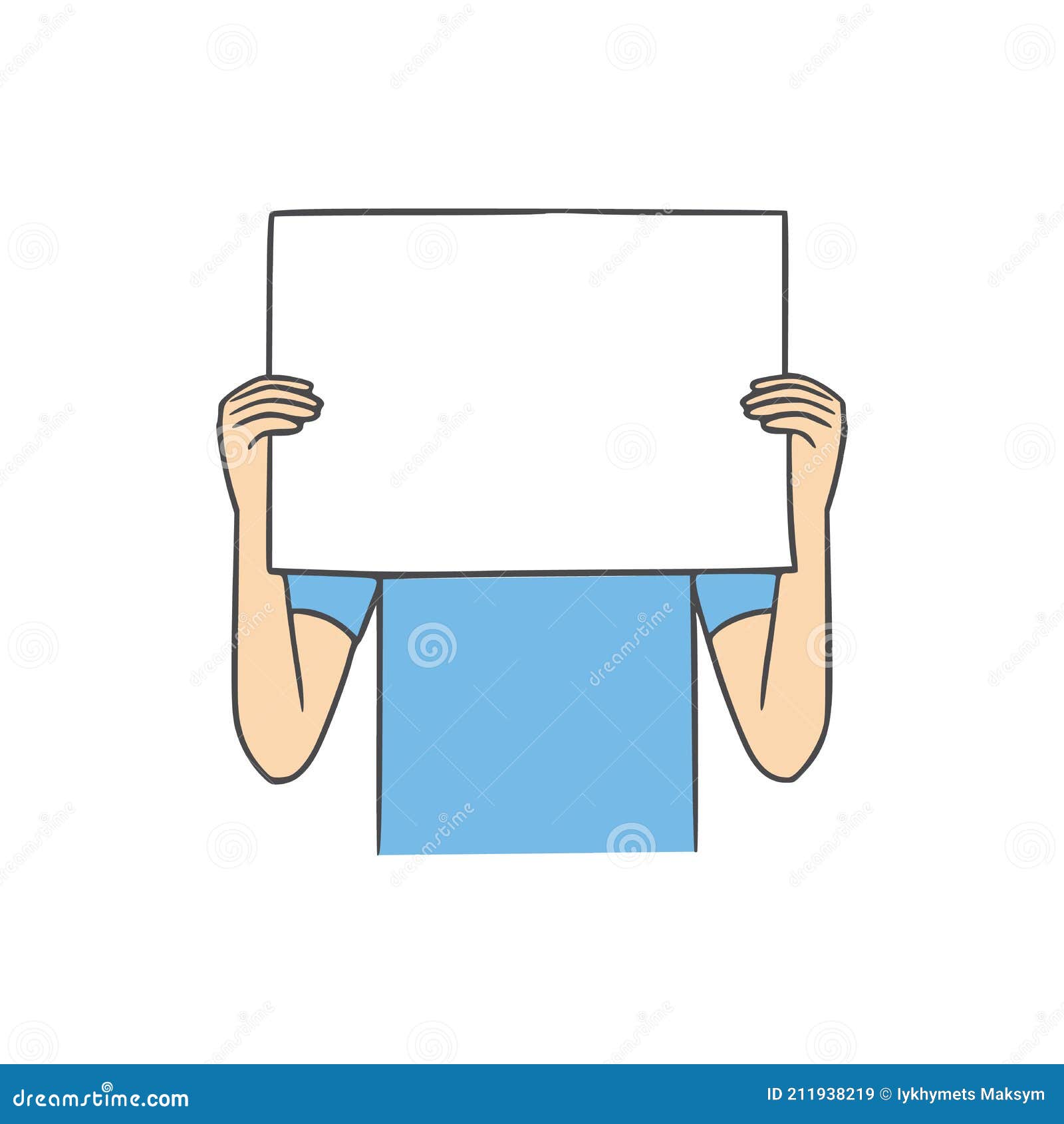 创意举白纸板的男女设计图__动漫人物_动漫动画_设计图库_昵图网nipic.com