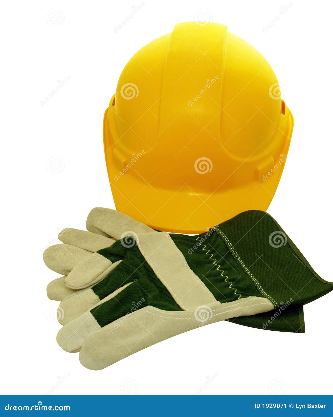 建筑手套帽子防护黄色