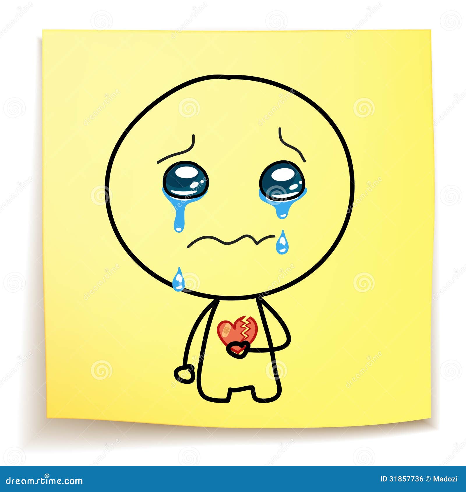 手繪哭泣難過的表情PNG圖案素材免費下載，圖片尺寸2000 × 2000px - Lovepik