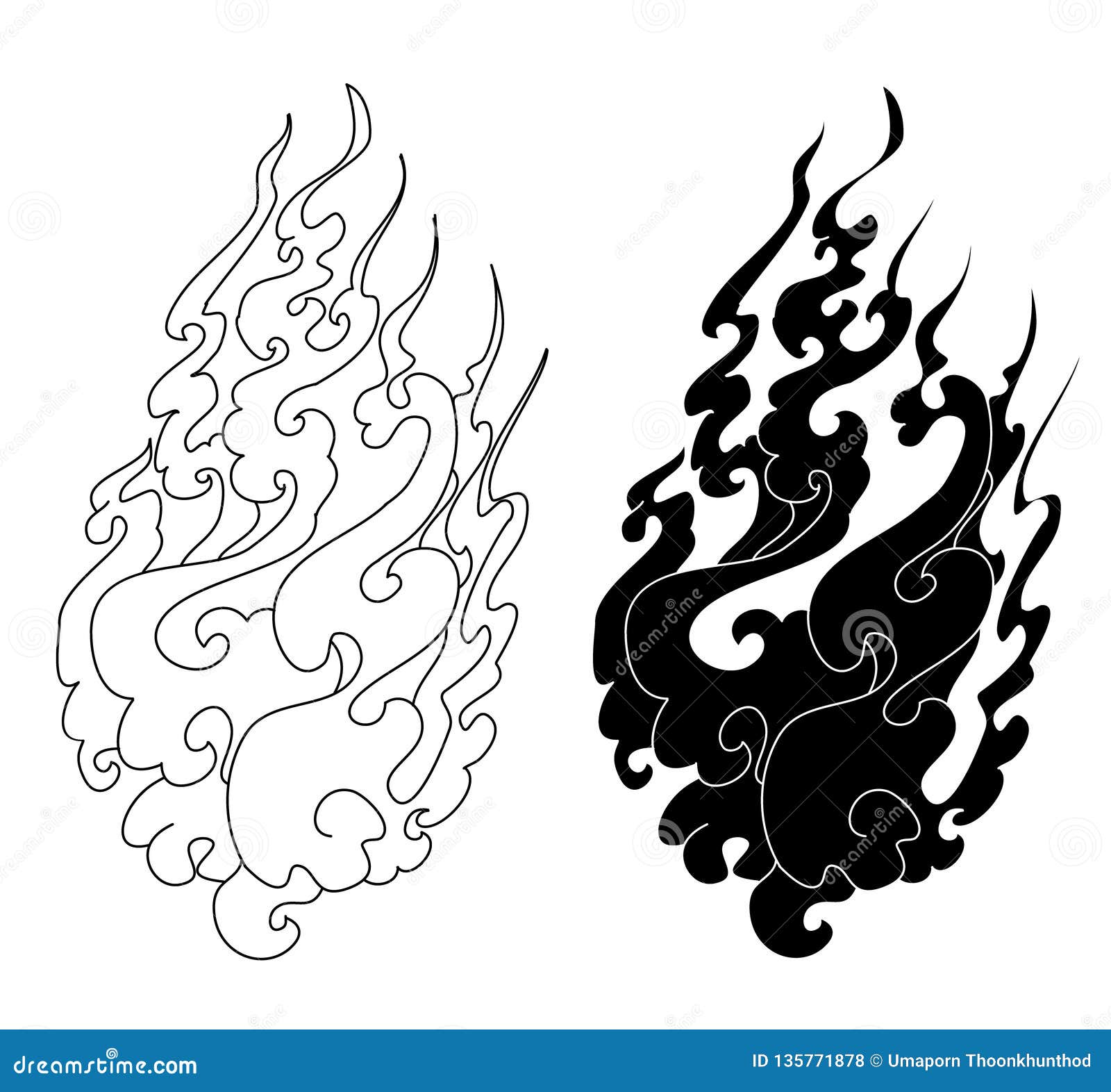 部族黑火火焰纹身花刺设计 向量例证. 插画 包括有 图标, 图象, 速度, 易燃, 特征, 发火焰, 艺术性 - 49128121