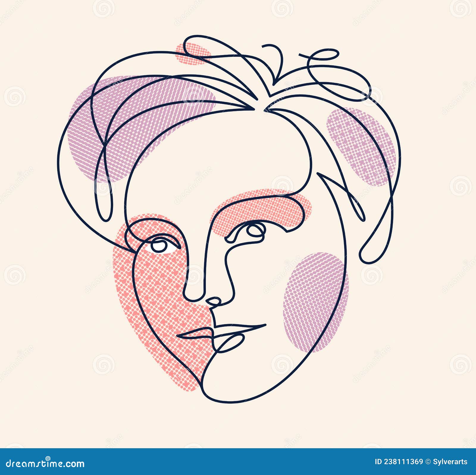 女人的脸抽象画 免费图片 - Public Domain Pictures