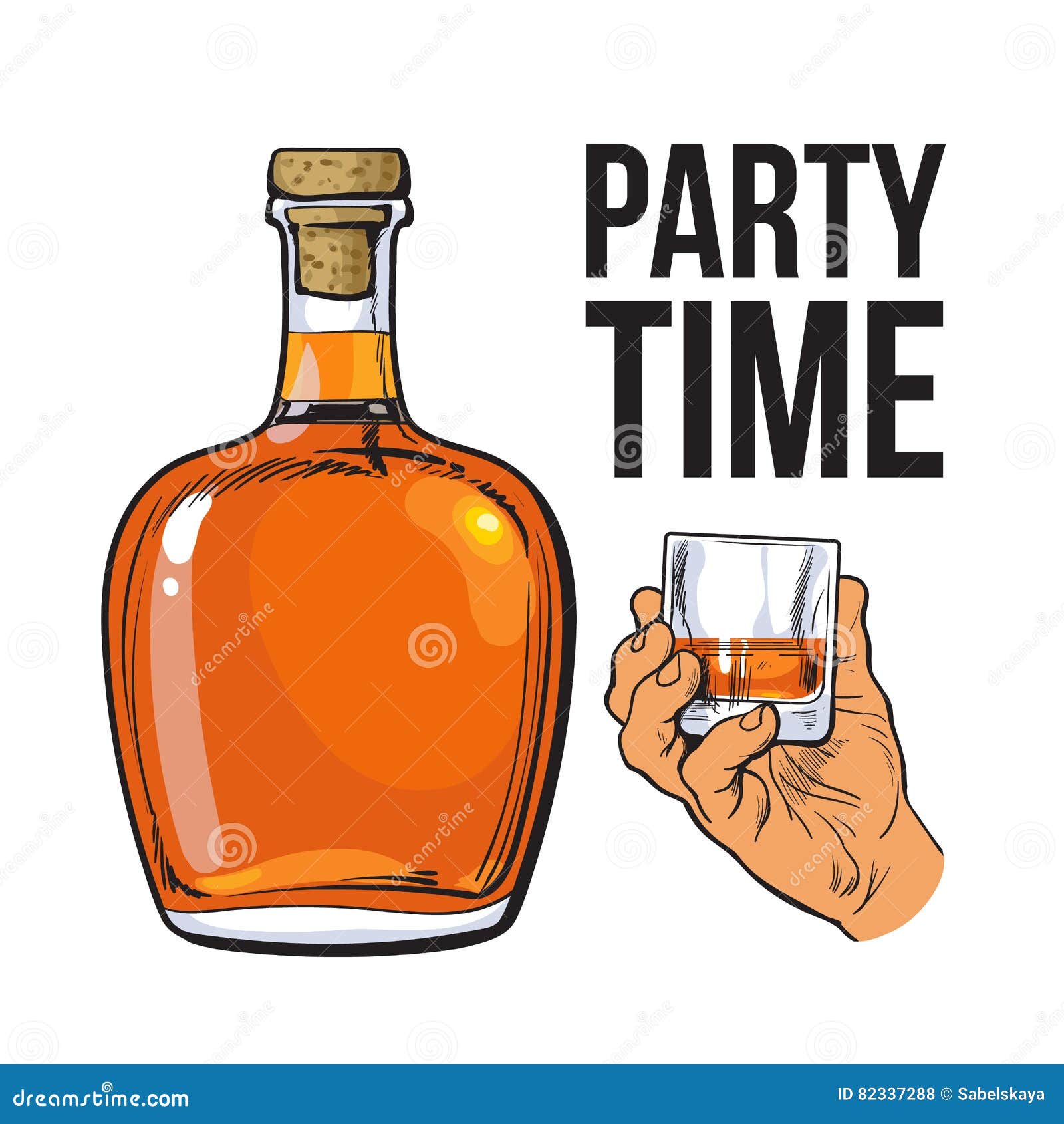 9个酒瓶可爱卡通形象矢量图 9 Cute Alcohol Bottle Vector Illustration – 设计小咖
