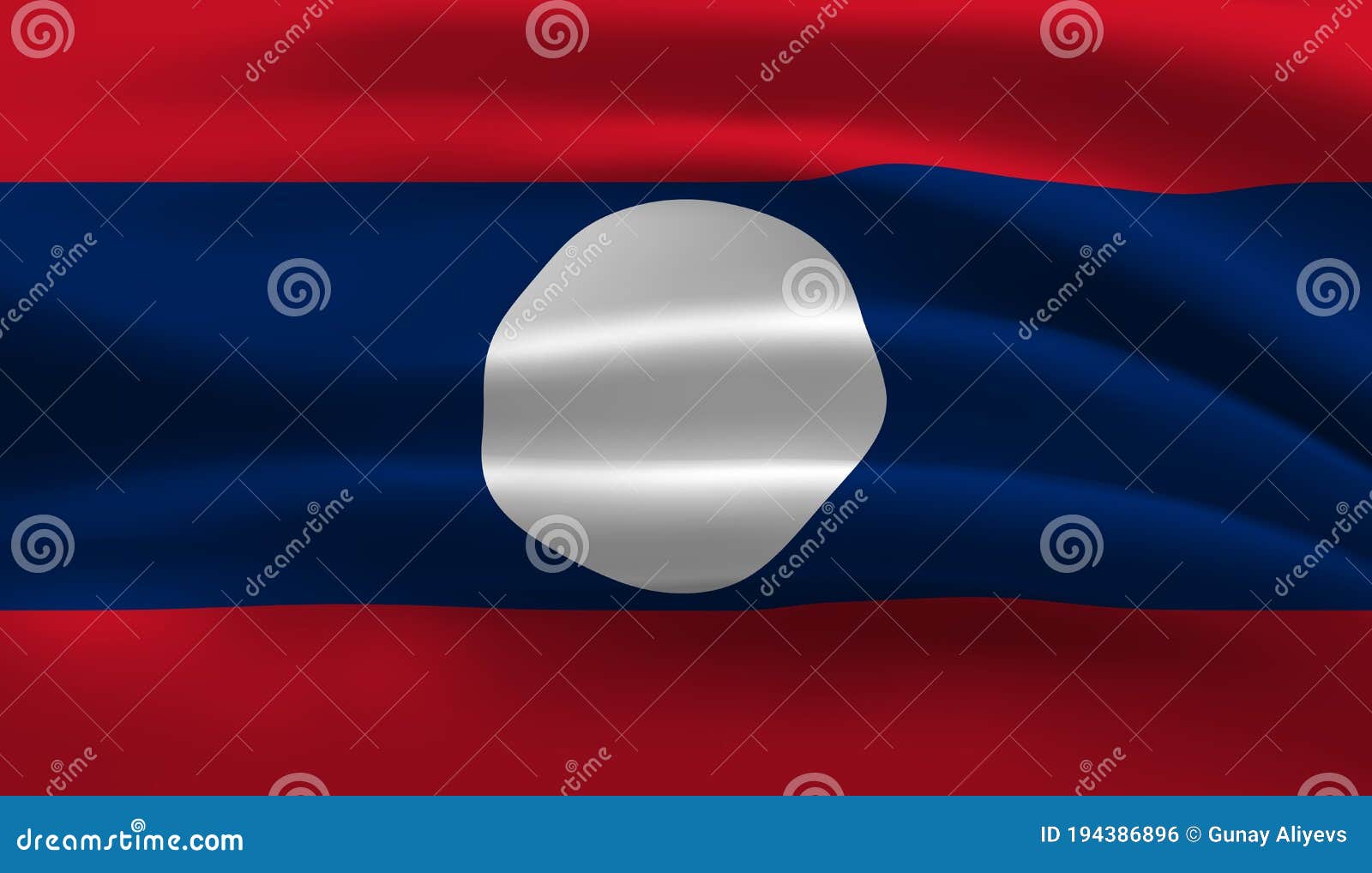 带旗杆的老挝国旗图片_图标元素_设计元素-图行天下素材网