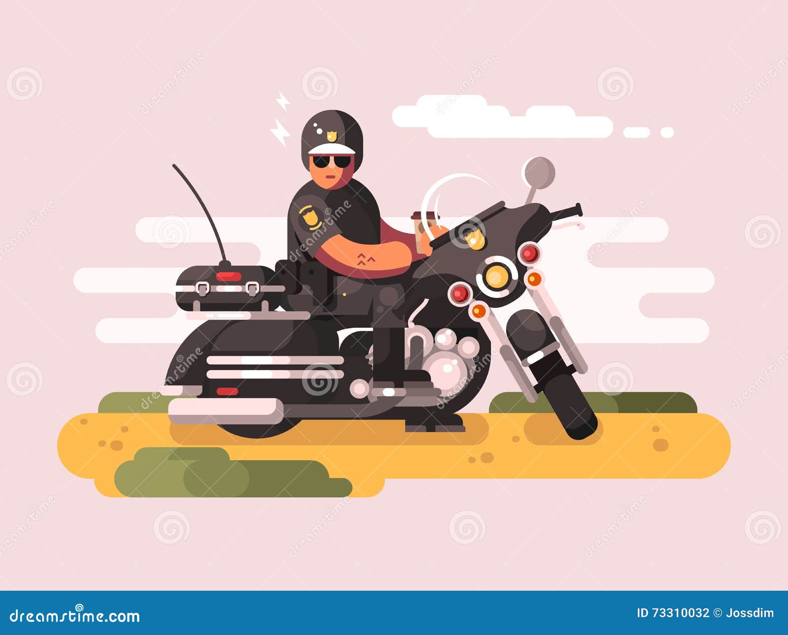 LITO警察电动摩托车，帅到掉渣 - 普象网