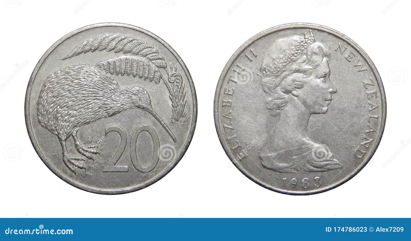 新西兰1949年几维1弗罗林“几维鸟”硬币_外国钱币_收藏行情_回收价格_7788小型张