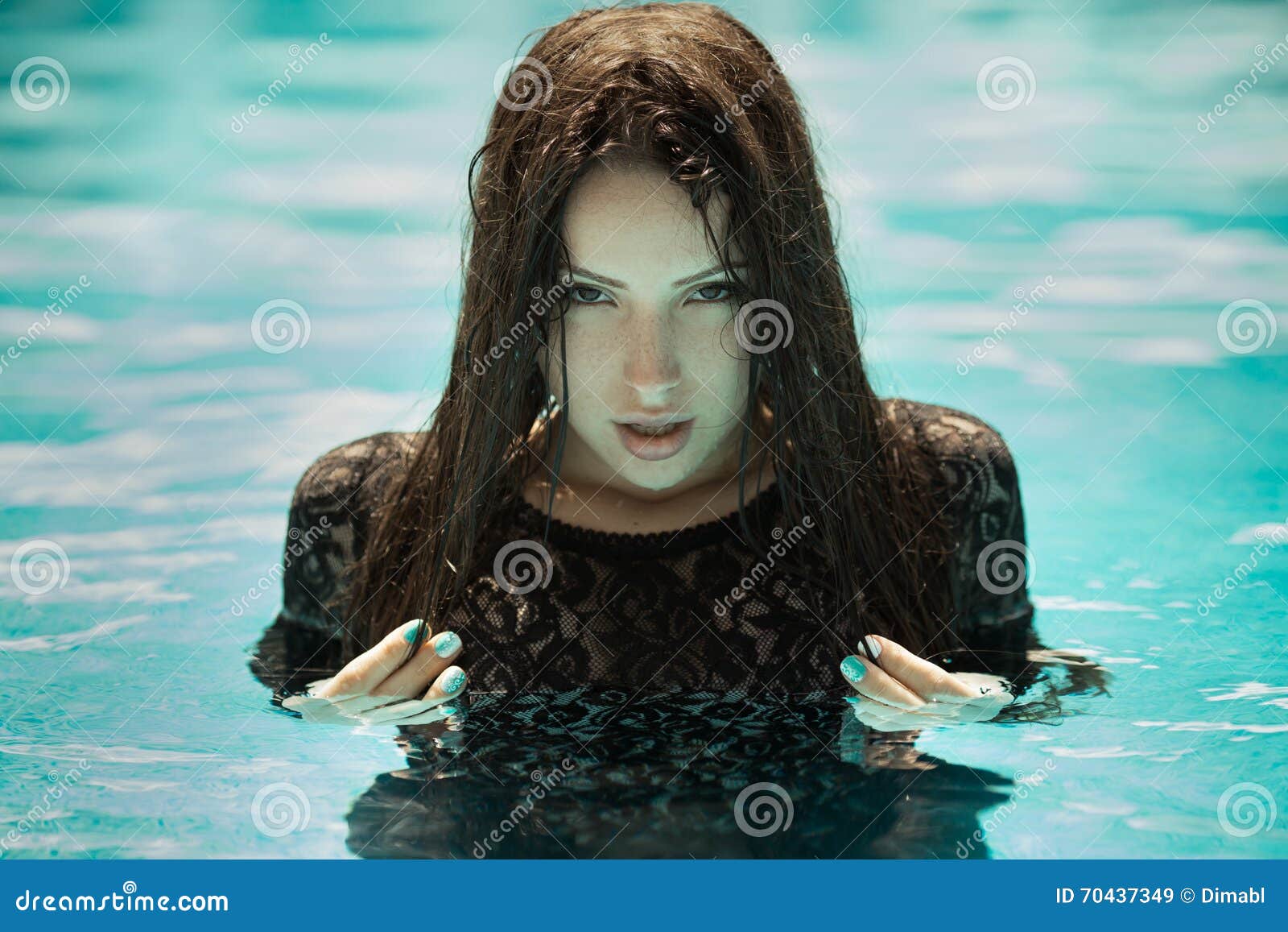 Premium AI Image | Water goddess watercolor 115