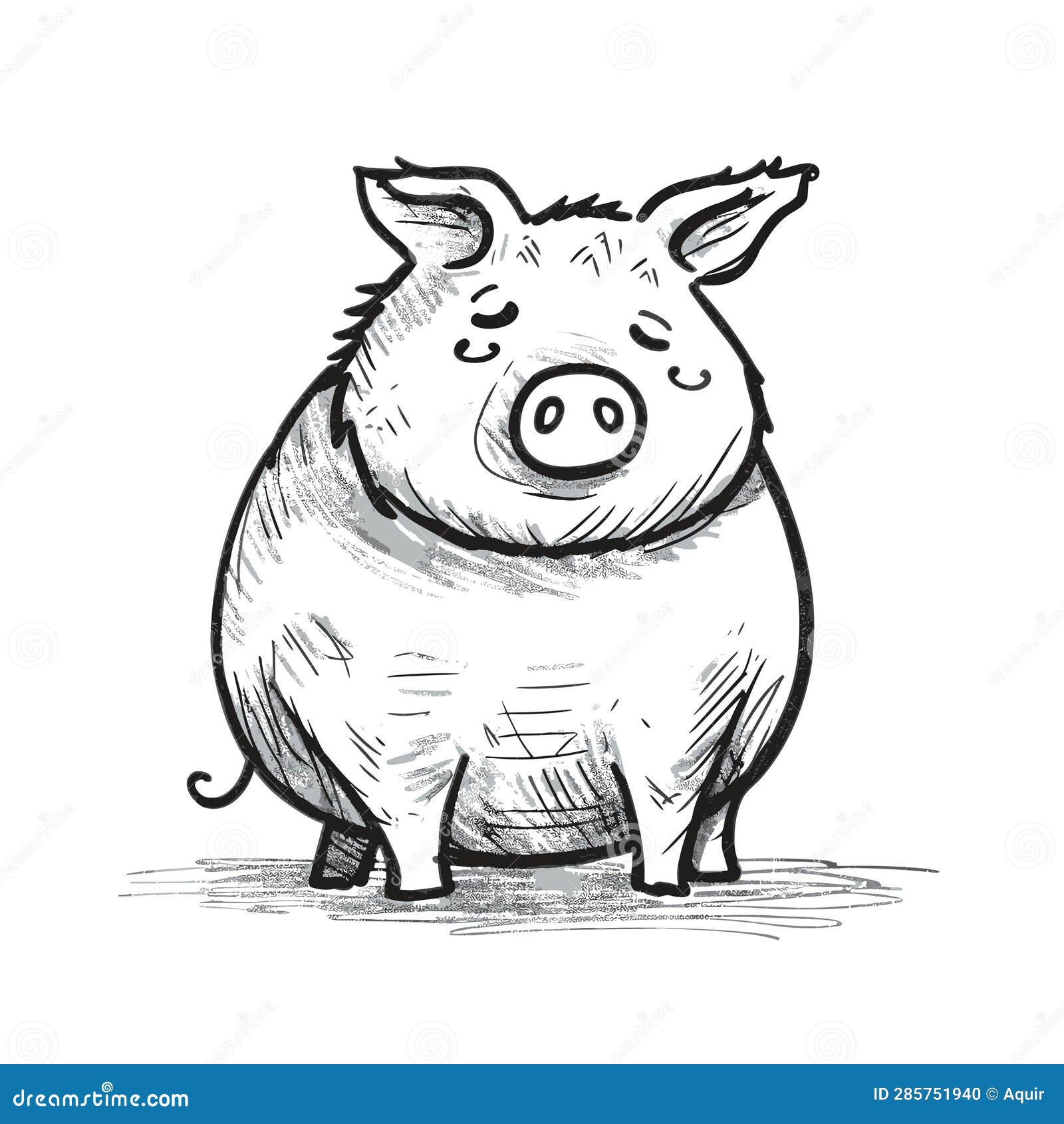 뿌리다 귀여운 동물 일러스트 핑크색 돼지, 핑크색, 귀여운 동물, 핑크색 돼지 PNG 일러스트 및 PSD 이미지 무료 다운로드 - Pngtree