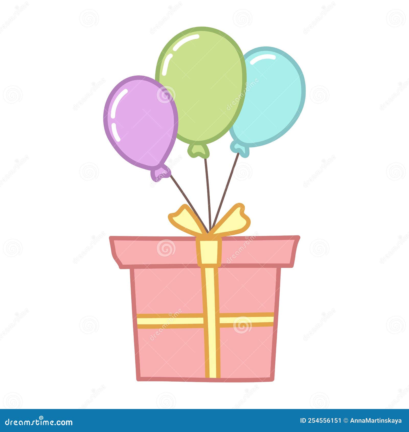 生日礼盒和气球图片素材-编号39860418-图行天下