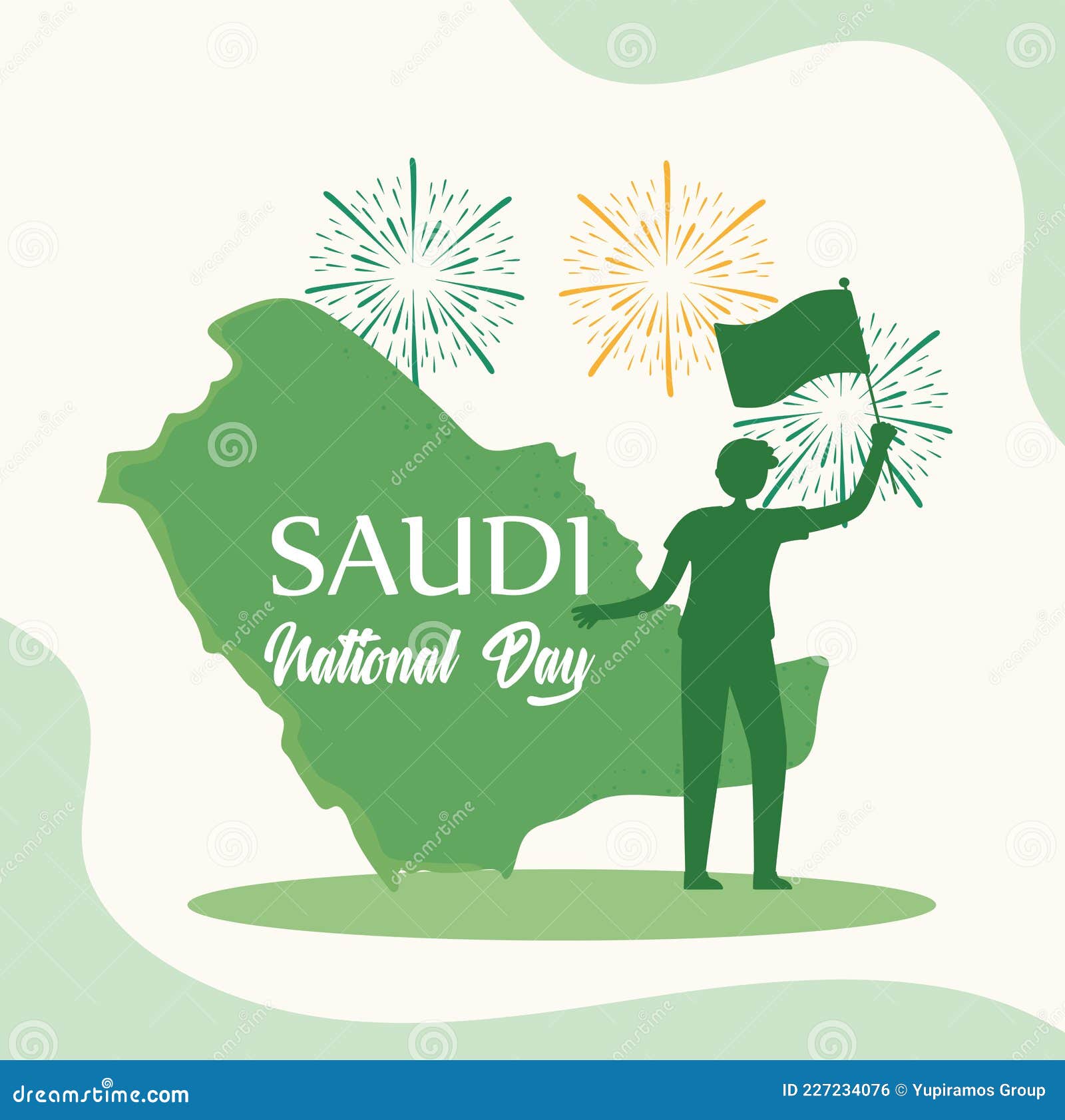 沙特阿拉伯国庆日横幅庆祝活动插画图片素材_ID:406309350-Veer图库