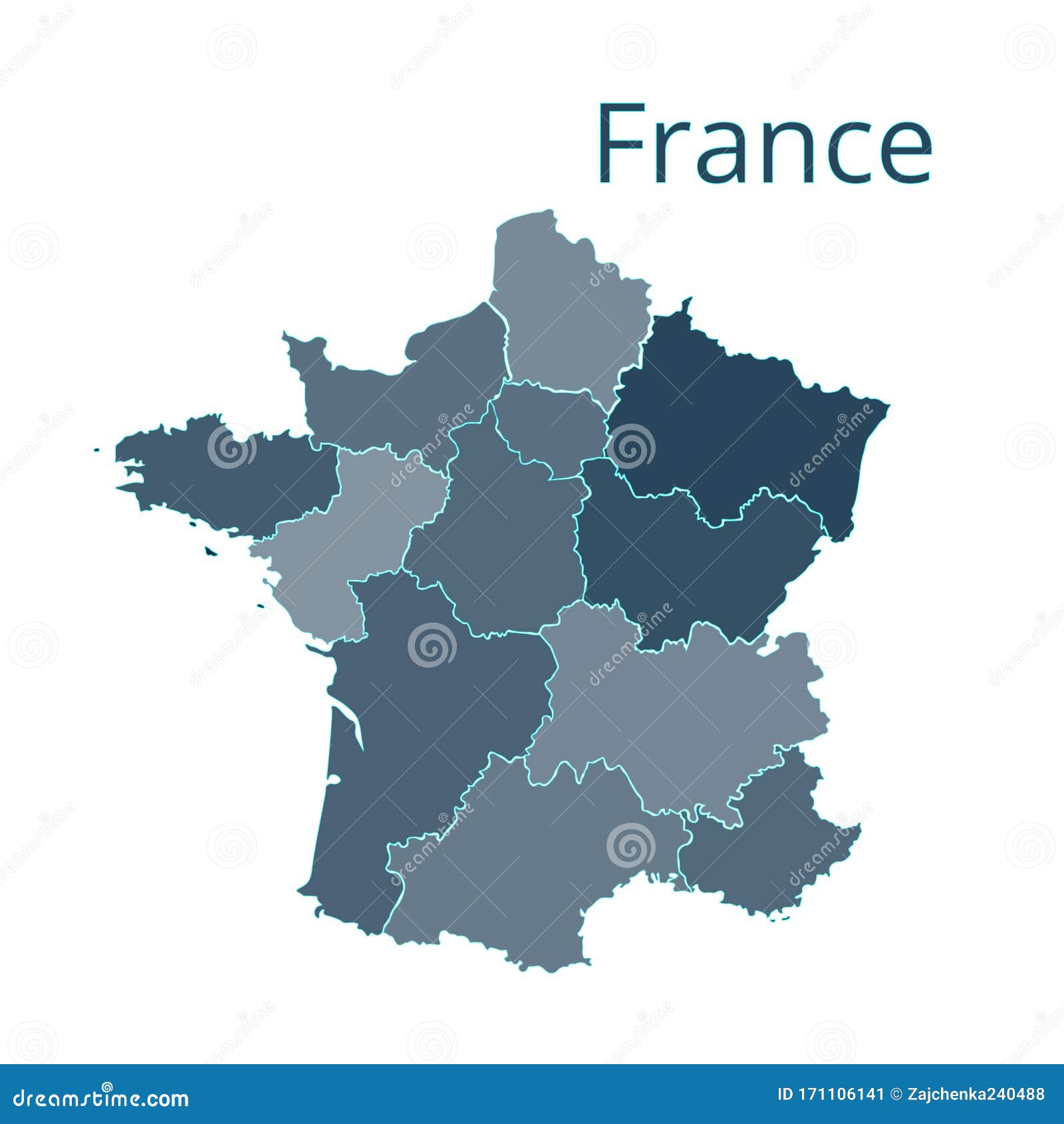 法国地势图 - 法国地图 - 地理教师网