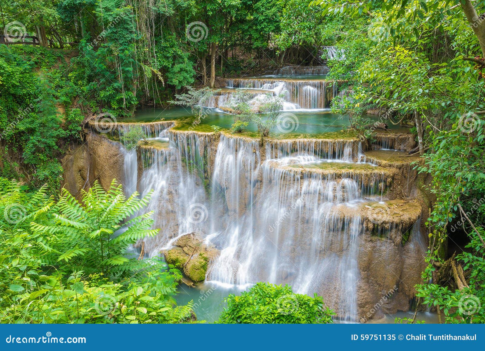 Hui Kanchanabury Khamin Mea泰国瀑布 库存照片 - 图片 包括有 改良, 纯度: 22051932