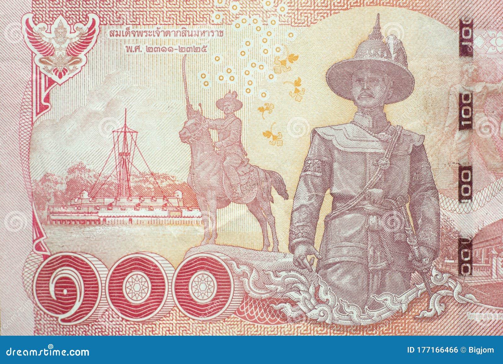 泰国与泰国泰铢硬币的泰铢钞票 库存照片. 图片 包括有 赊帐, 现金, 货币, 付款, 红色, 颜色, 投资 - 57297702