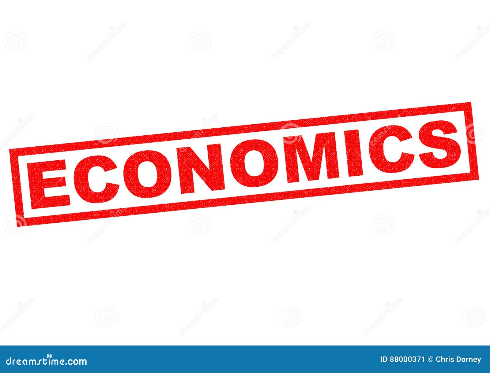 ECONOMICS. 在白色背景的经济红色不加考虑表赞同的人