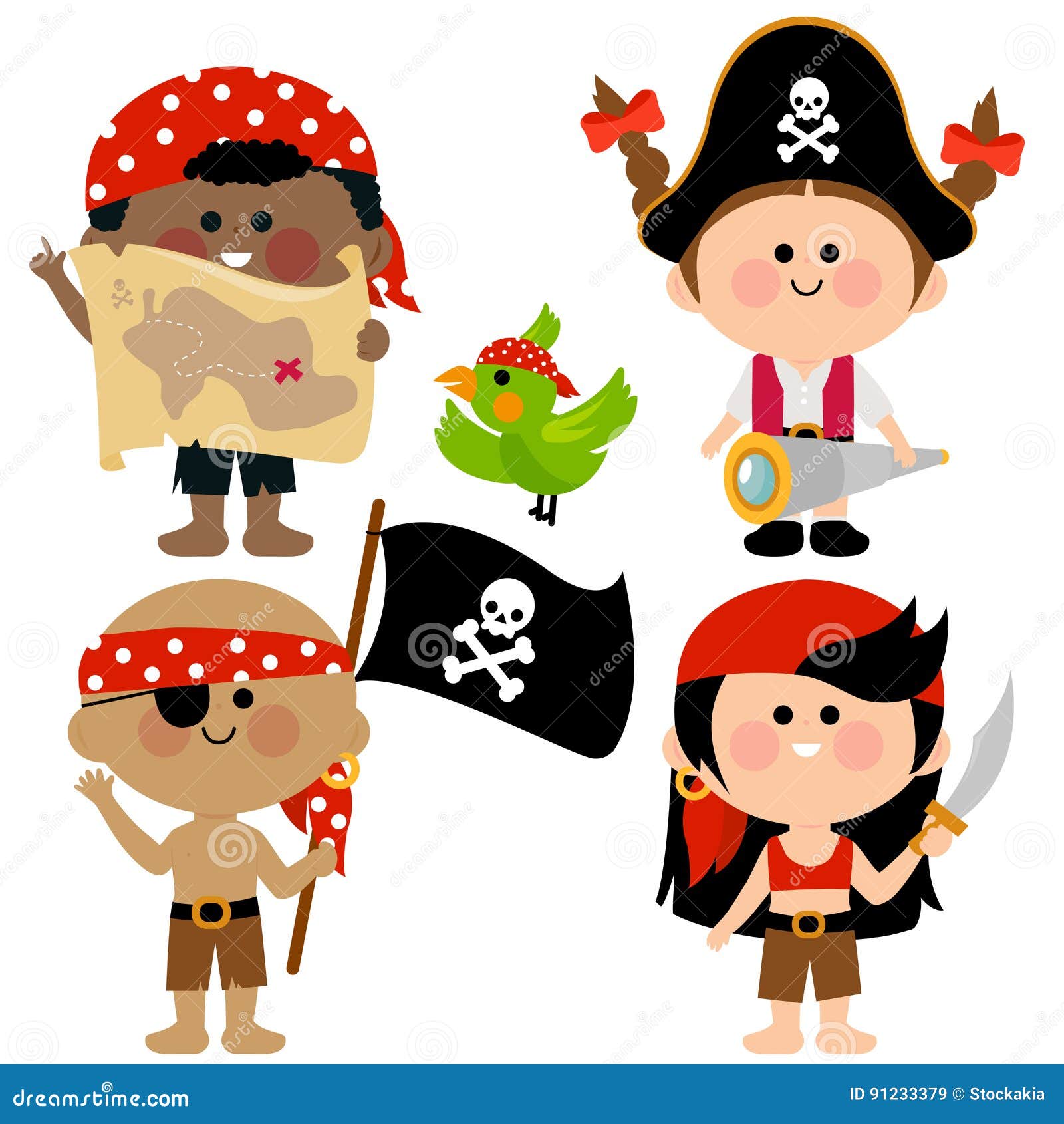 可爱的小海盗|插画|儿童插画|帅猪猪吖 - 原创作品 - 站酷 (ZCOOL)