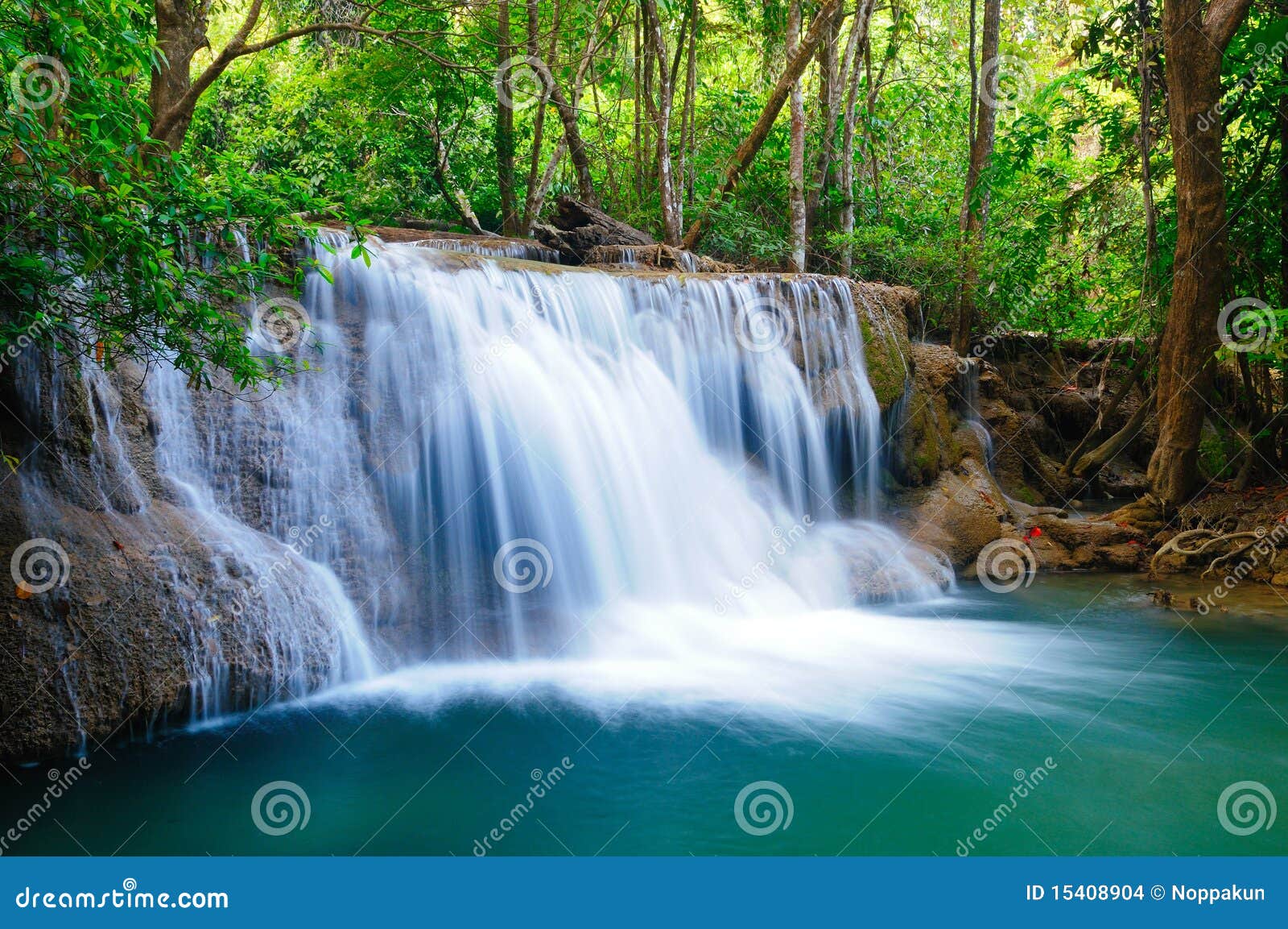 壁紙，1920x1080，泰国，公园，瀑布，热带，Huay Mae Khamin Waterfall，大自然，下载，照片