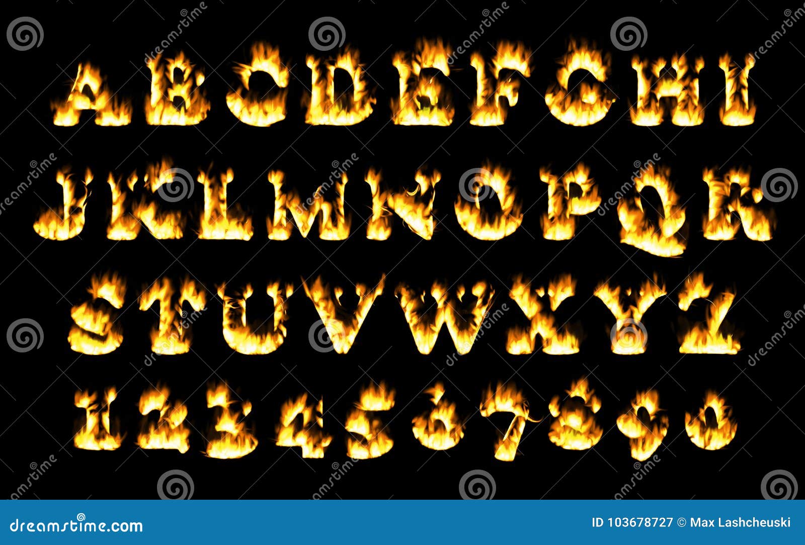 火焰字母图片素材-编号31951009-图行天下