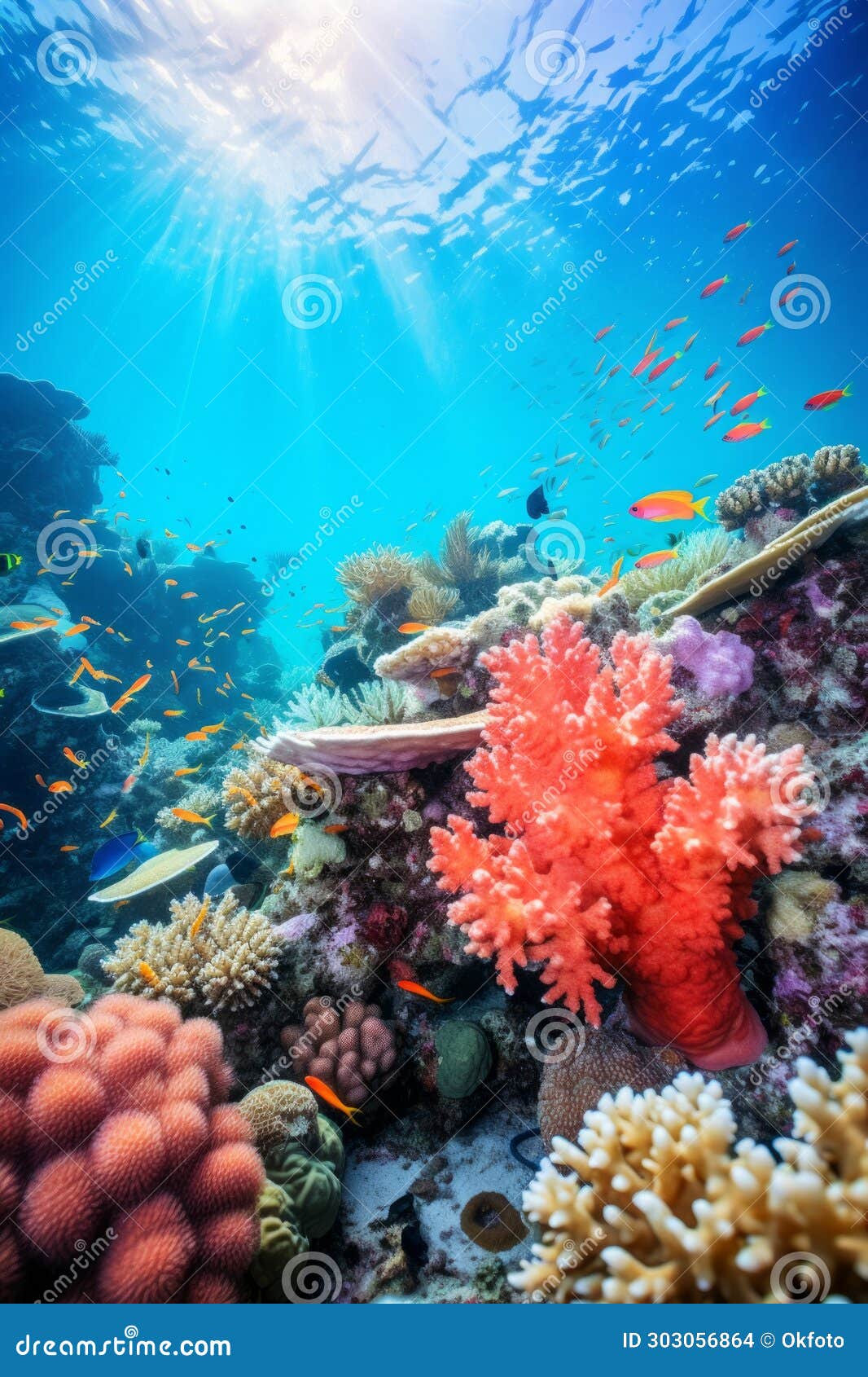 热带海底世界垂直拍摄的丰富多彩 热带海底世界垂直拍摄的丰富多彩