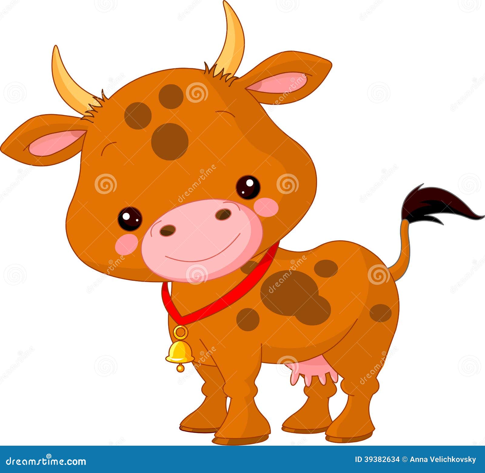 母牛概略域的哺乳动物 向量例证. 插画 包括有 特写镜头, 颜色, 滑稽, 五颜六色, 母牛, 图画, 字符 - 17549173