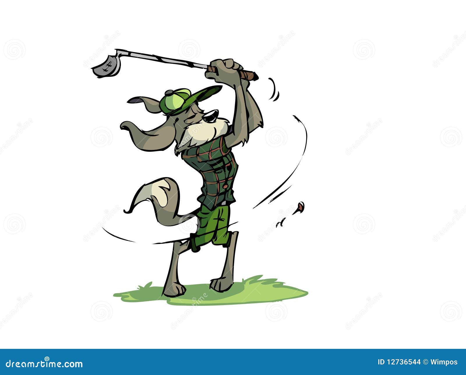 动画片狗打高尔夫球 向量例证. 插画 包括有 äº, 动画片, 例证, 图象, 发球区域, 夹子, 驱动器 - 47296533
