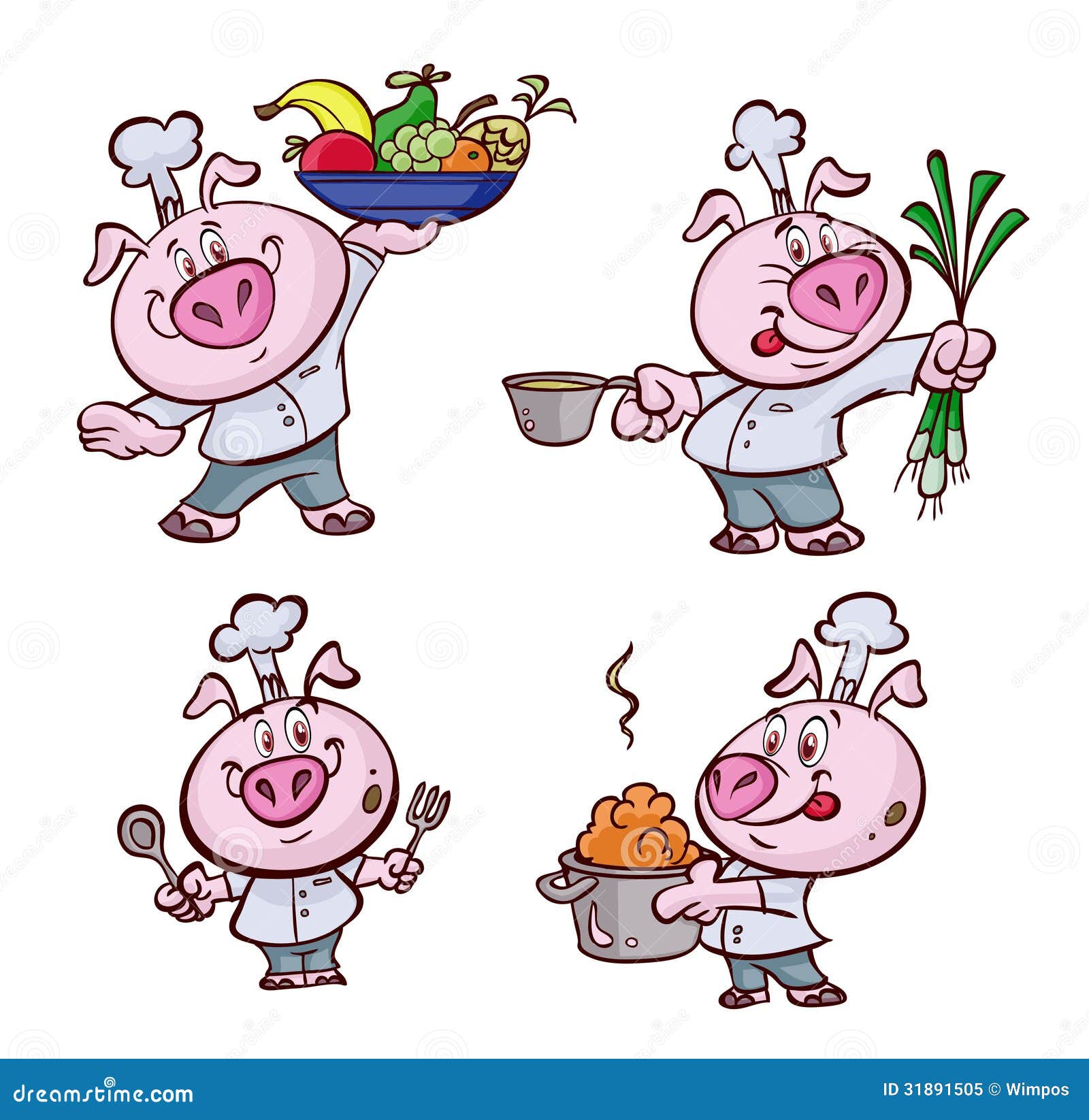 厨师猪图片素材-编号14953122-图行天下