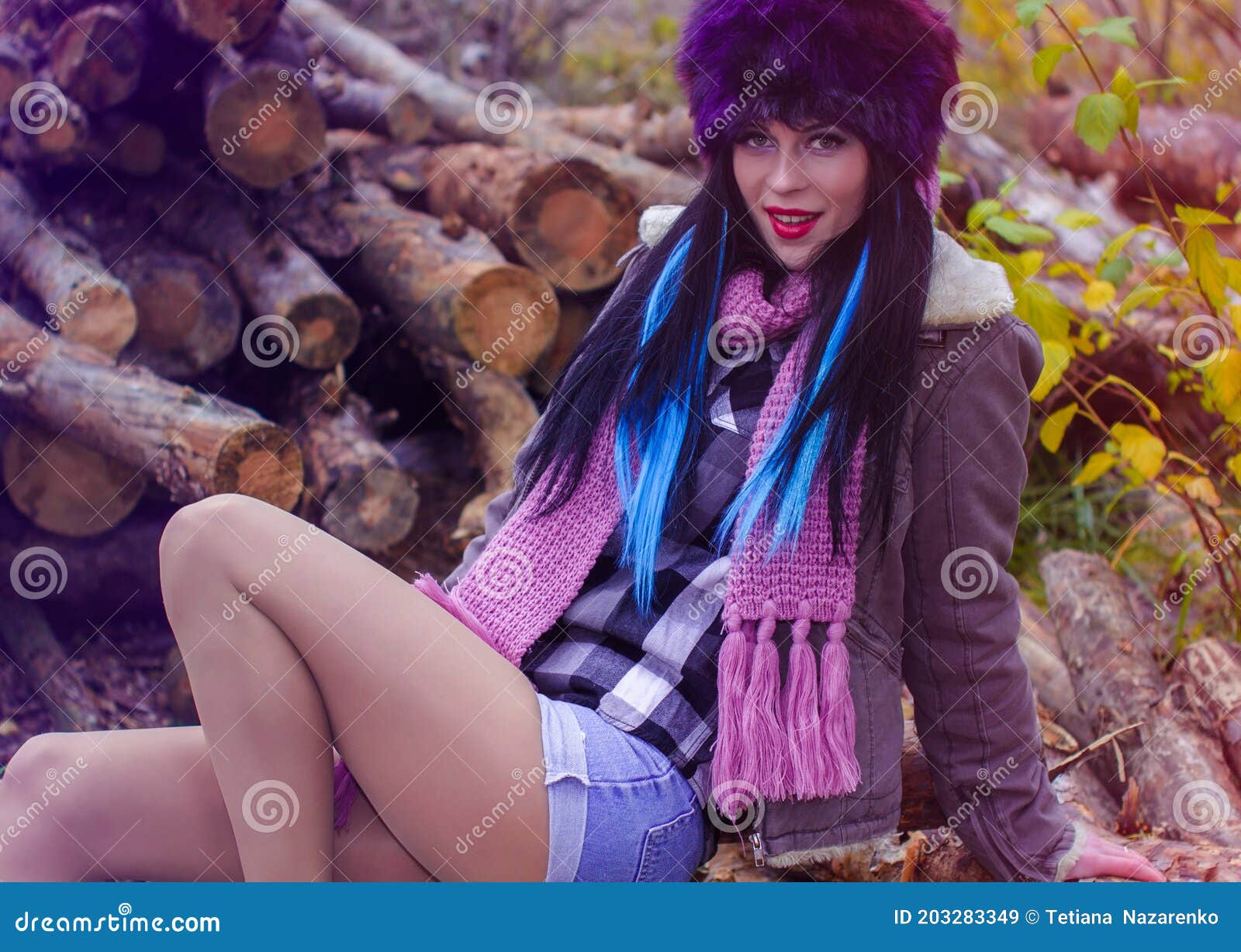 Woman Lying on Tree Near Awter · Free Stock Photo