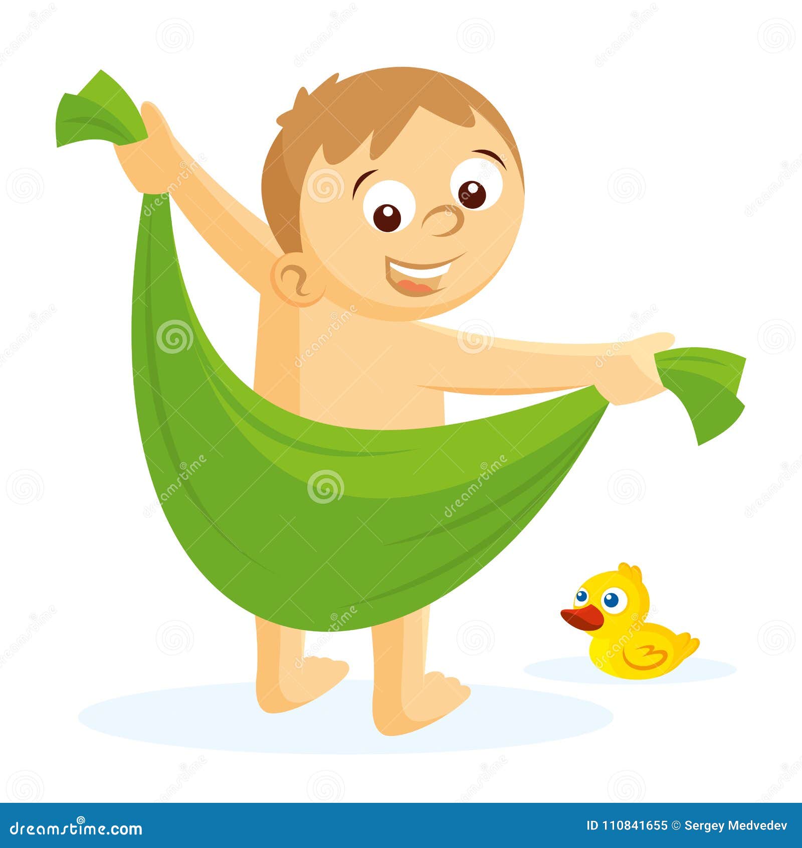 男孩擦去与毛巾 库存例证. 插画 包括有 健康, 浴室, 头发, 浸泡, 草图, 查出, 鸭子, 温泉 110841655