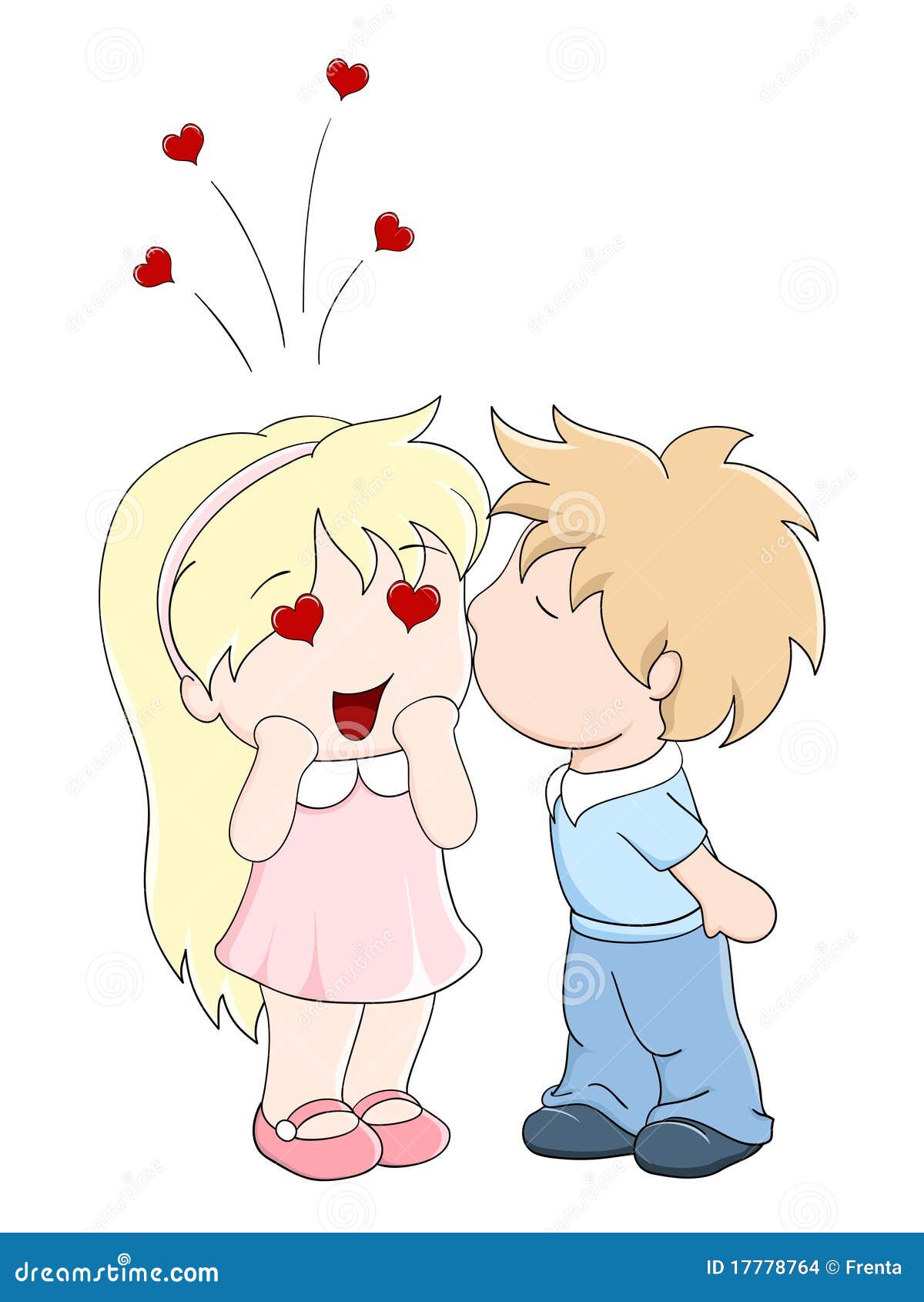 互相亲吻的可爱卡通恋人设计图__卡通设计_广告设计_设计图库_昵图网nipic.com