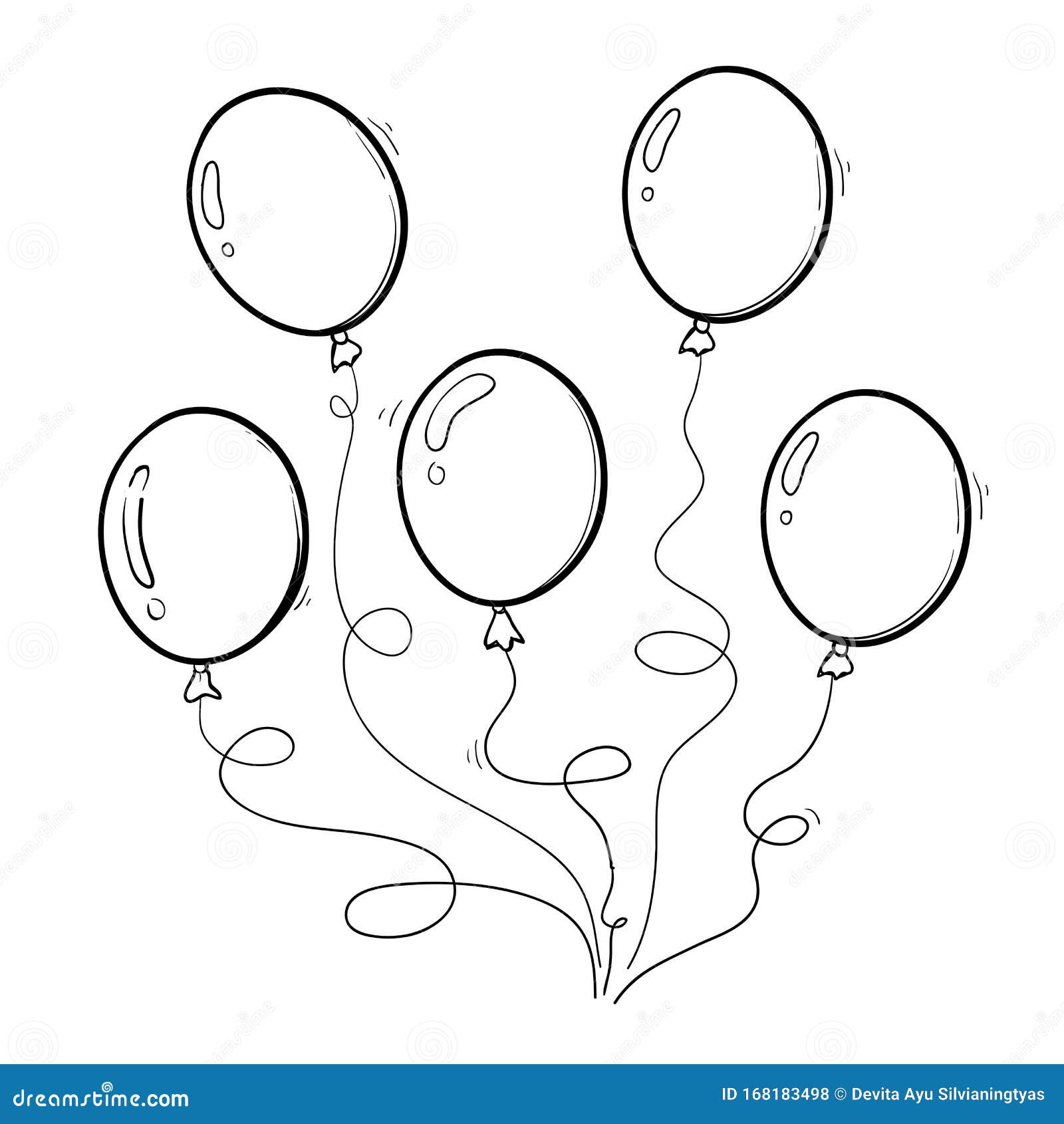 白色背景中的涂鸦艺术气球无缝图案. 向量例证. 插画 包括有 装饰, 看板卡, 情感, 婴孩, 图象, 图画 - 269948868