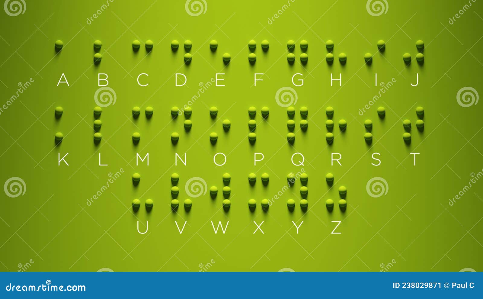 盲字字母组 库存例证. 插画 包括有 绿色, 剚弱, 独自一个, 教育 - 238029871