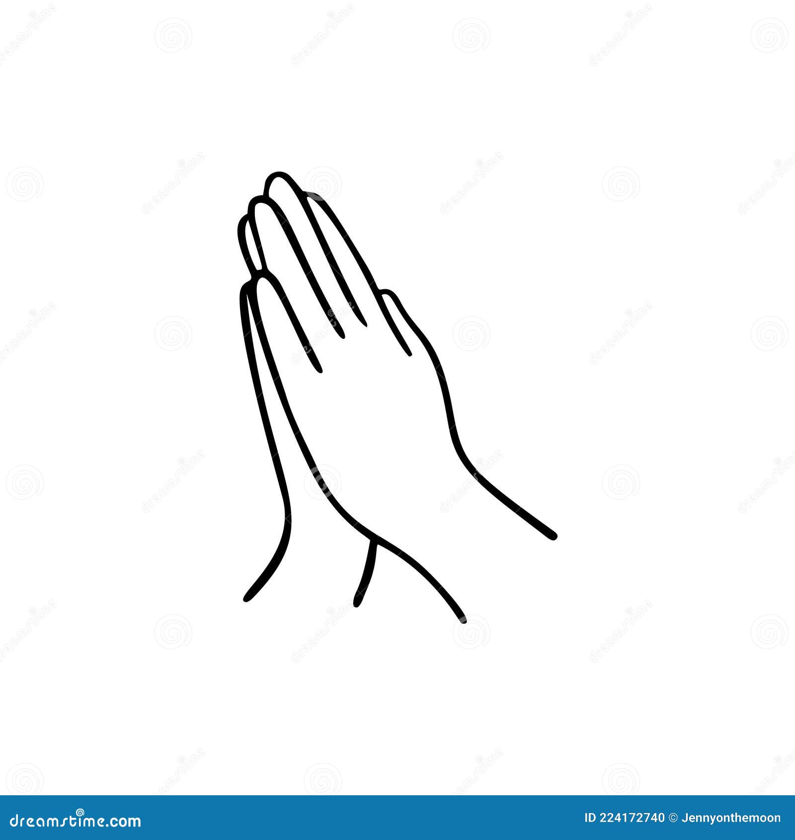 Praying Hands With Wings Clipart Image