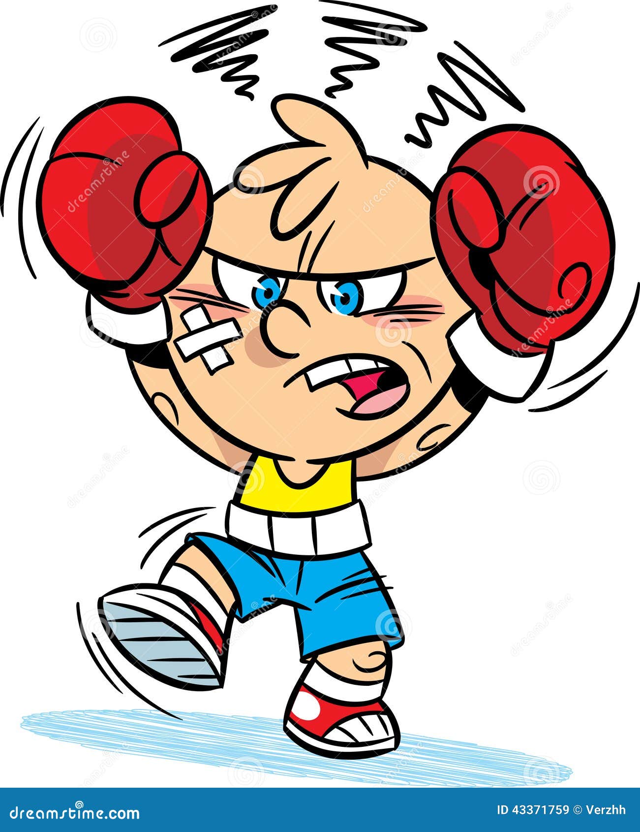 卡通男孩在比赛中互相拳击 向量例证. 插画 包括有 蓝色, 运动员, 拳头, 执行, 抵制, 吓呆, 四四方方的 - 168865816