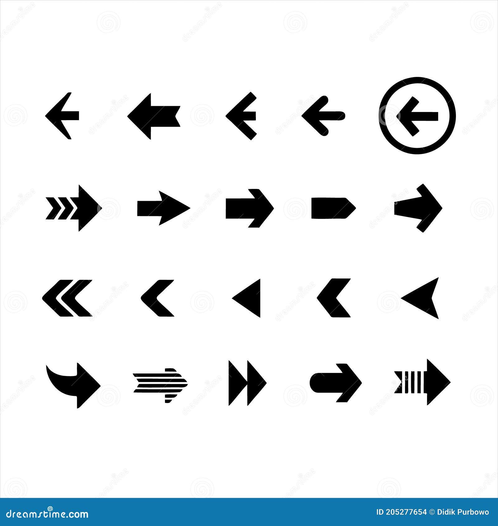 67个箭头字形图标 67 Arrows Glyph Icons – 设计小咖