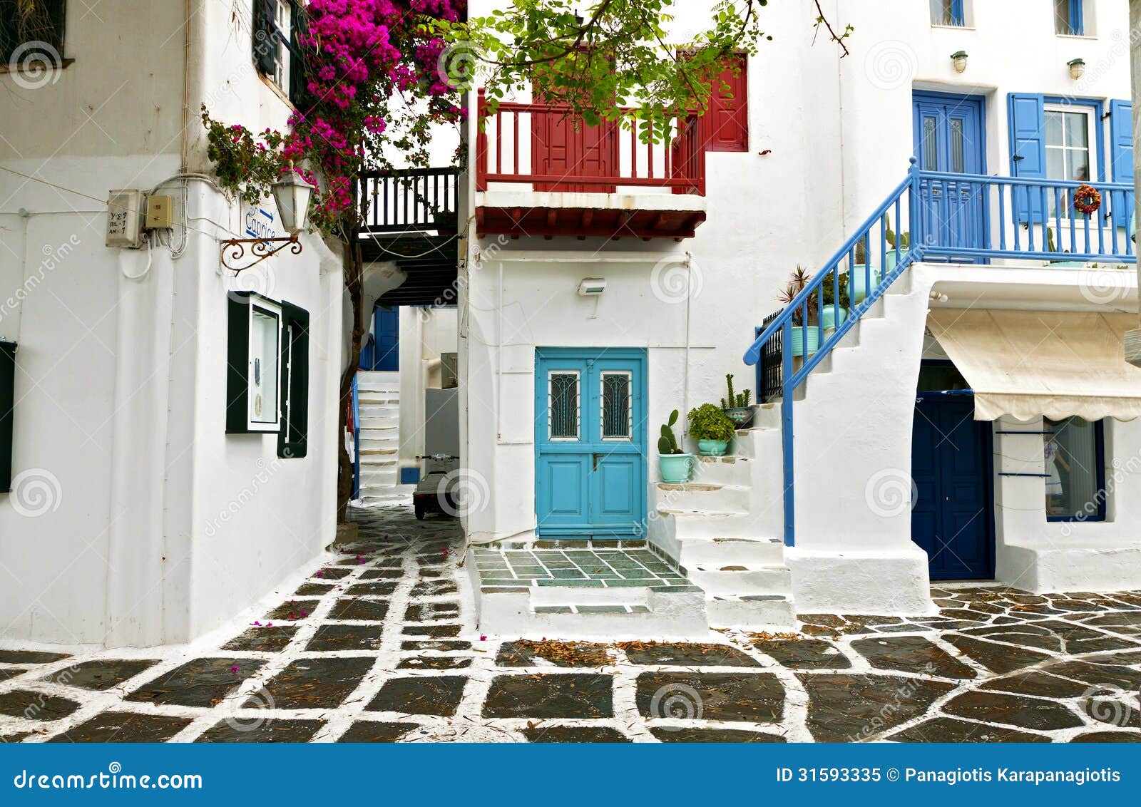 希腊房子海岛 库存图片. 图片 包括有 街道, 希腊, 路面, 平静, 田园诗, 蓝色, 房子, 任何地方 - 17592103