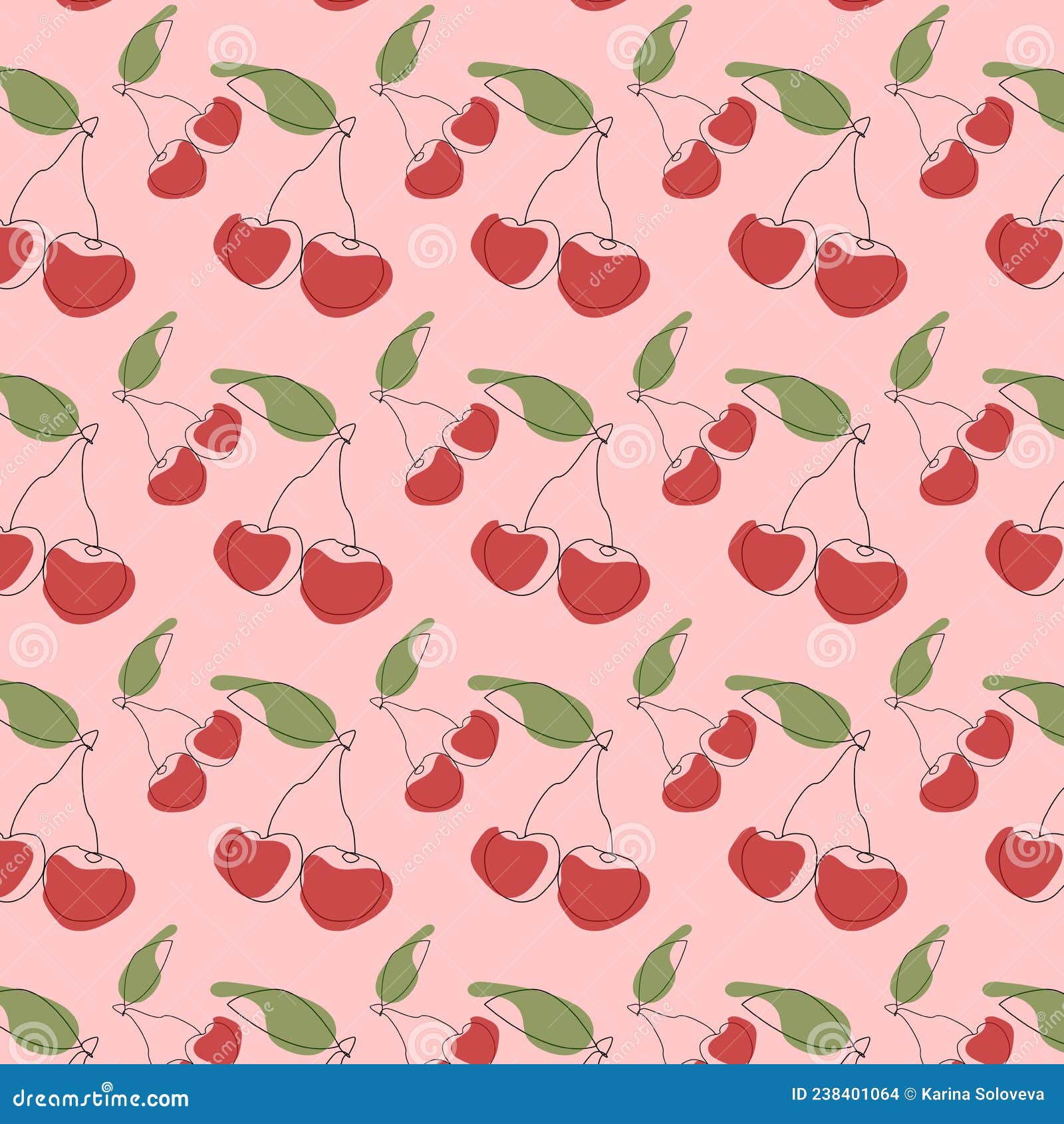 用于织物设计的成熟樱桃无缝图案 条纹背景中的红樱桃壁纸 向量例证 - 插画 包括有 抽象, 线路: 178314465