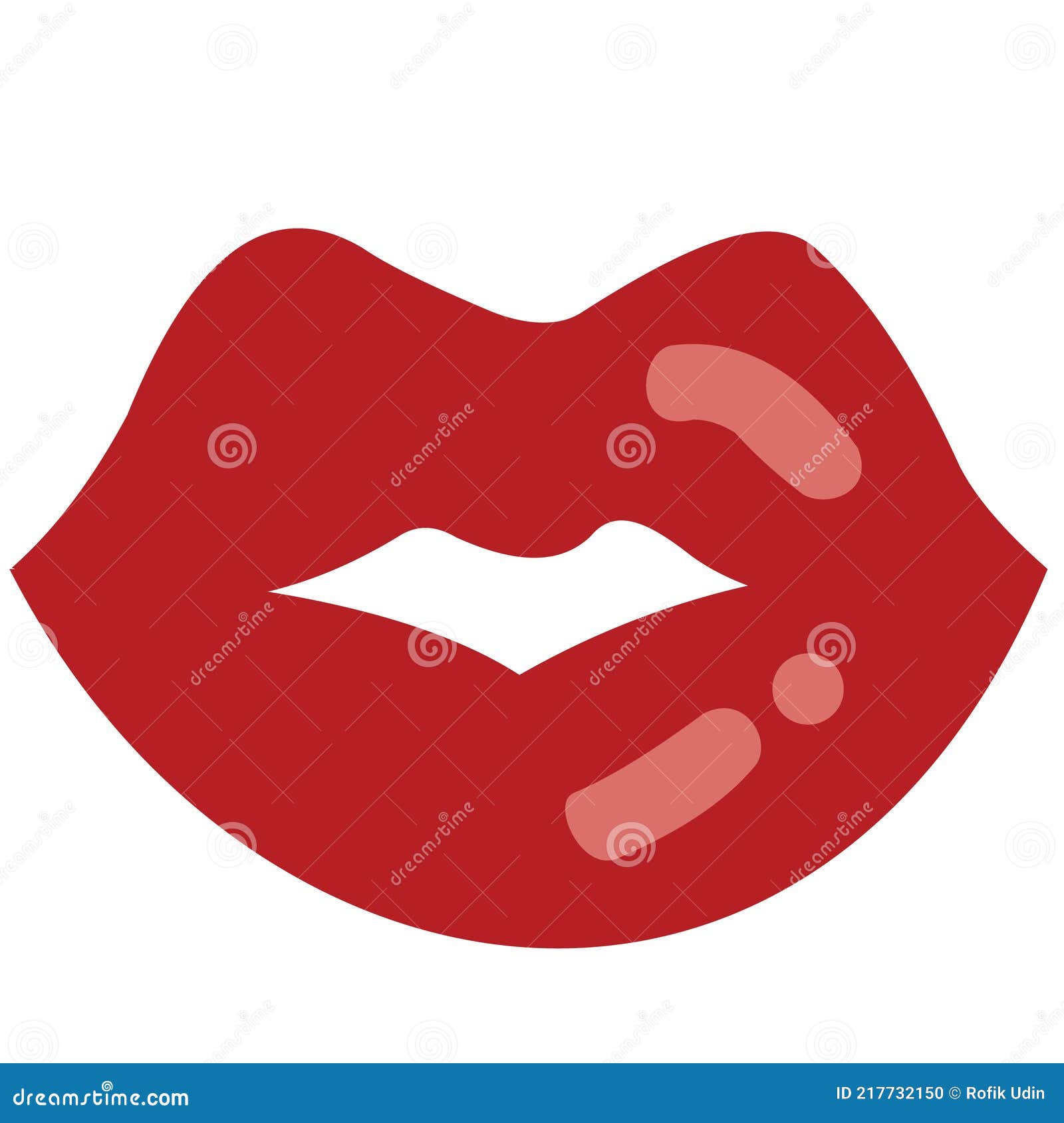 女人的嘴唇上画着无缝的红唇图案插画图片素材_ID:396047539-Veer图库