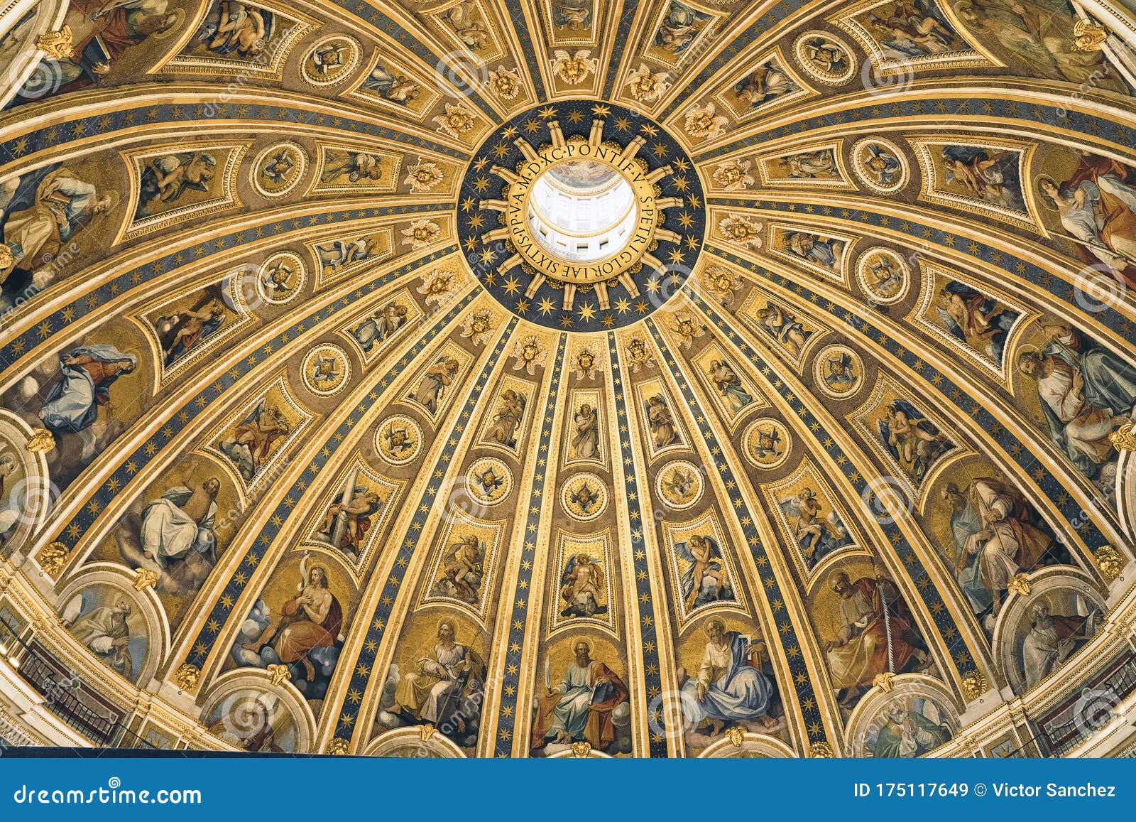 罗马梵蒂冈圣彼得大教堂的穹顶 编辑类库存图片. 图片 包括有 博物馆, 上帝, 宗教, 壁画, 绘画, 里面 175117649