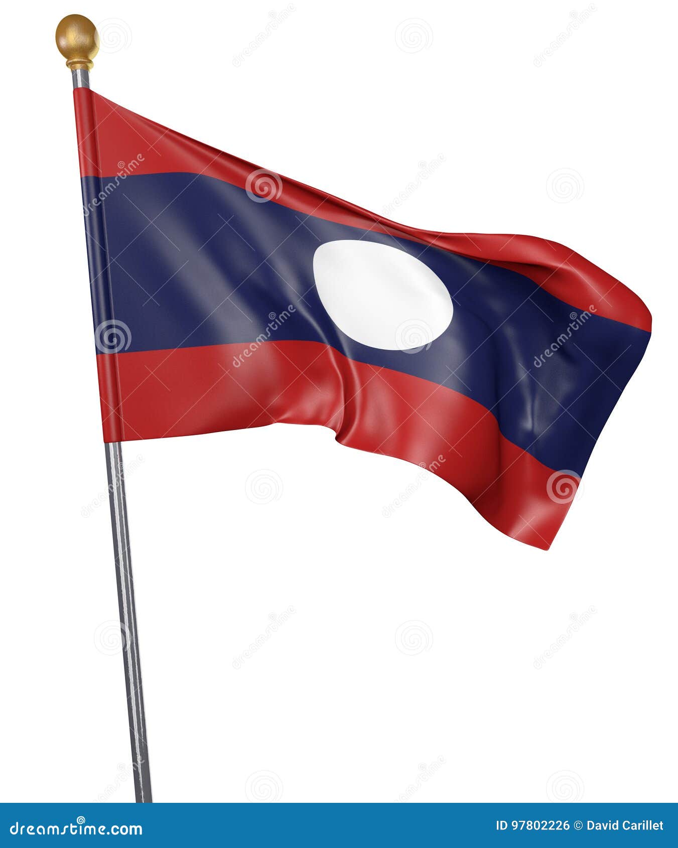 老挝国旗，矢量图插画图片素材_ID:356095404-Veer图库