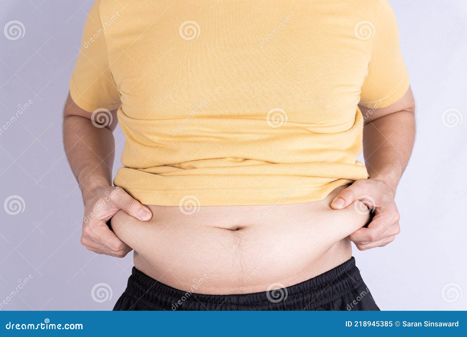 腹部肥胖，超重的男人大肚子。矢量图插画图片素材_ID:166612827-Veer图库