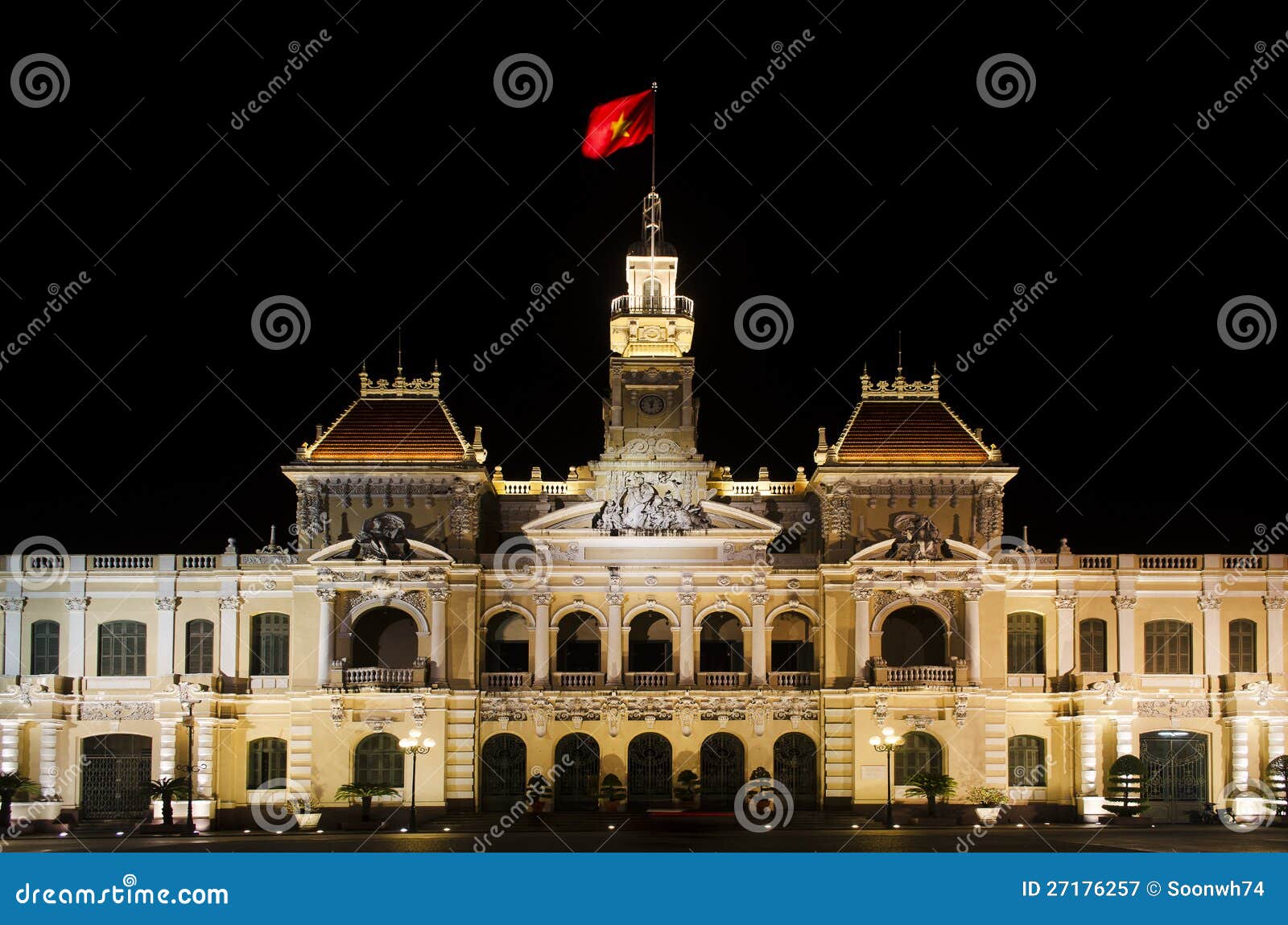 Ho Chi Minh City Hall in Ho Chi Minh City aka Saigon, South Vietnam ...