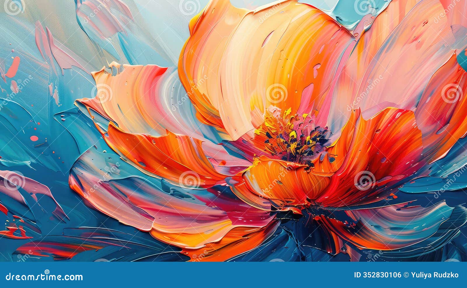 格安SALEスタート!の商品をすべて 花叶的抽象油画艺术，是纸画地毯的理想之选库存照片. 图片包括有 絵画