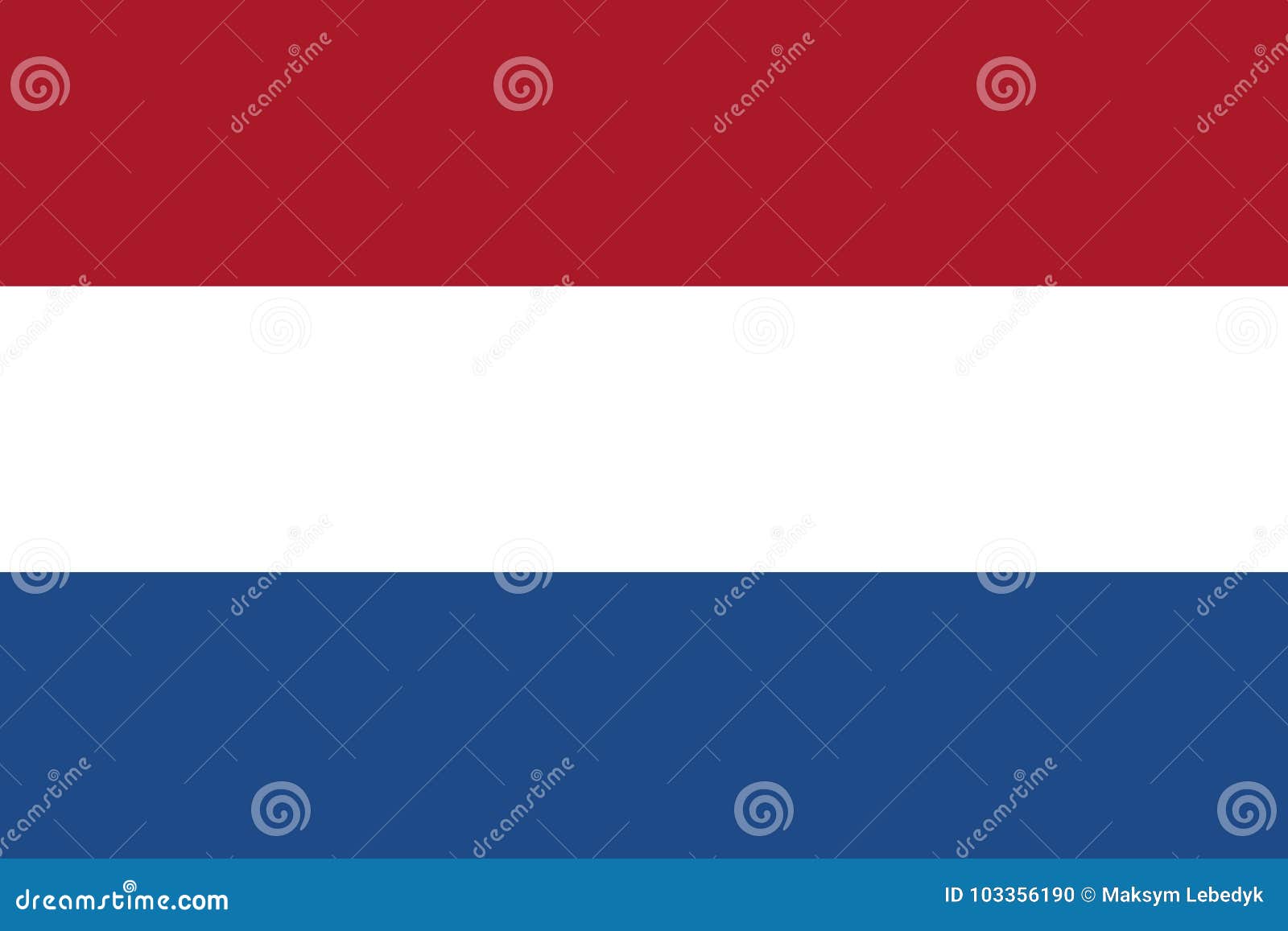 荷兰国旗，矢量插图插画图片素材_ID:418181295-Veer图库